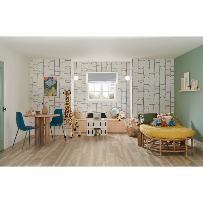 STAINMASTER (Sample) Mecklenberg Pine Brown Wood Look 12mil Waterproof