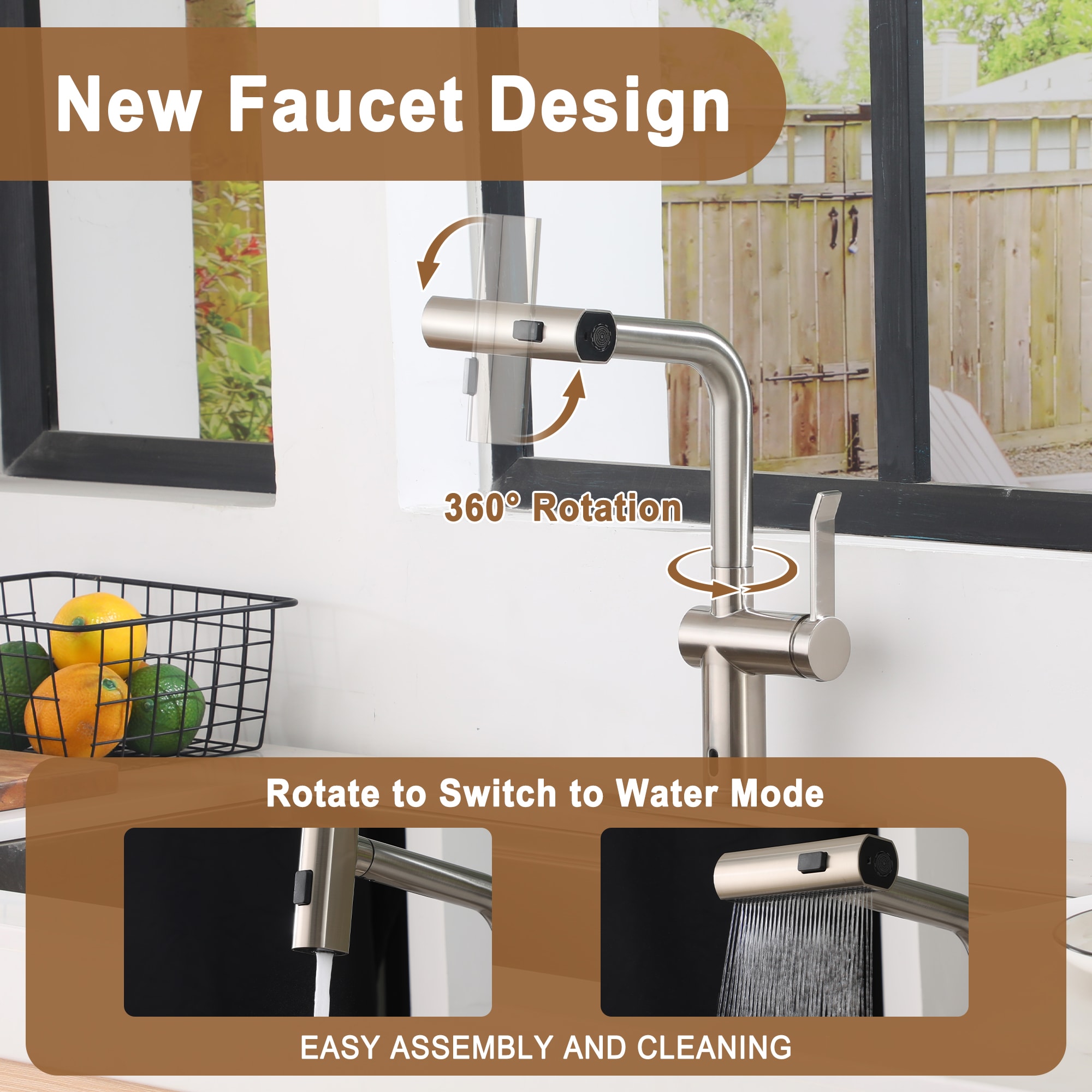 Mondawe MD-D47-BN Kitchen-Faucets - View #4