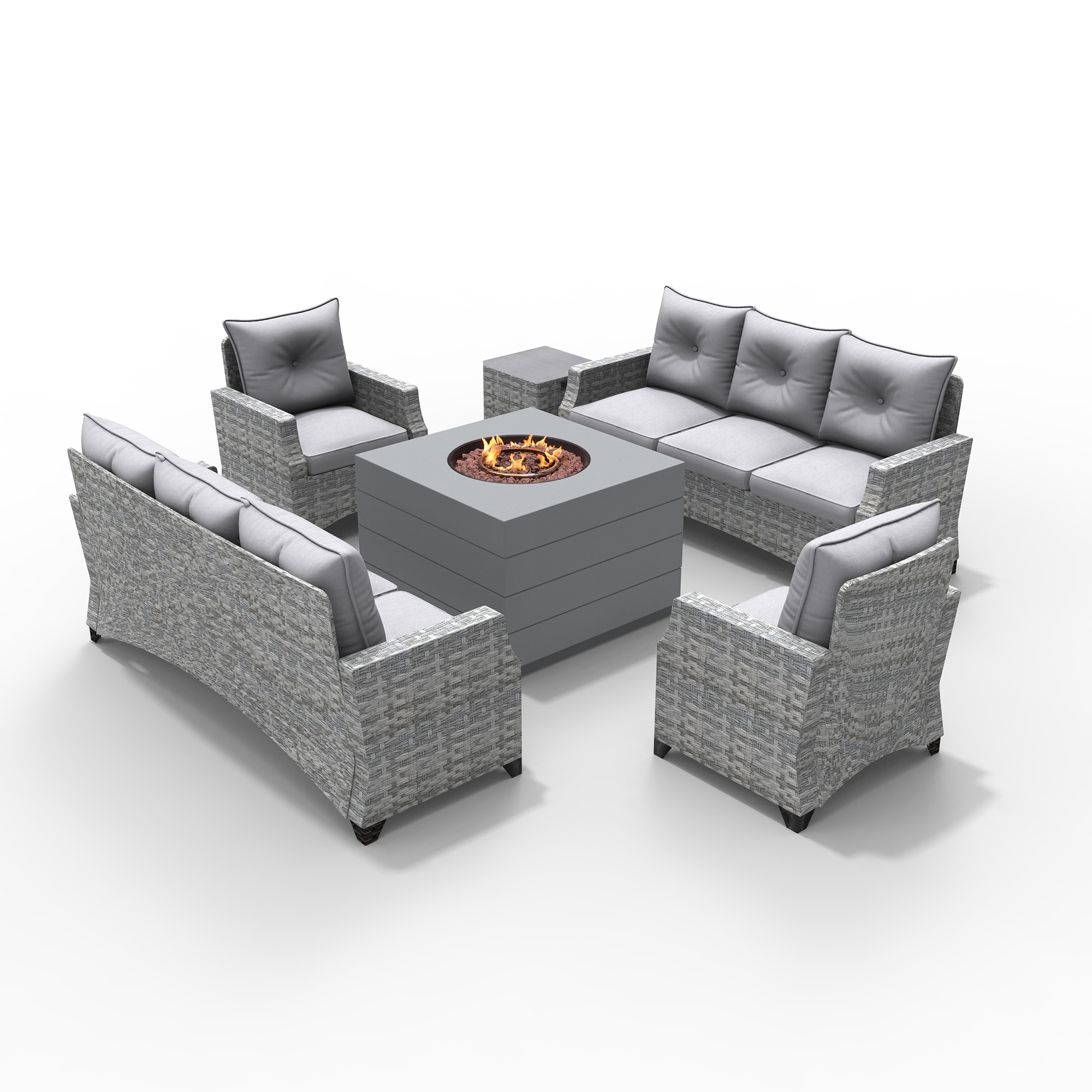 Moda Furnishings 2140-1802-3S Patio-Conversation-Sets - View #2