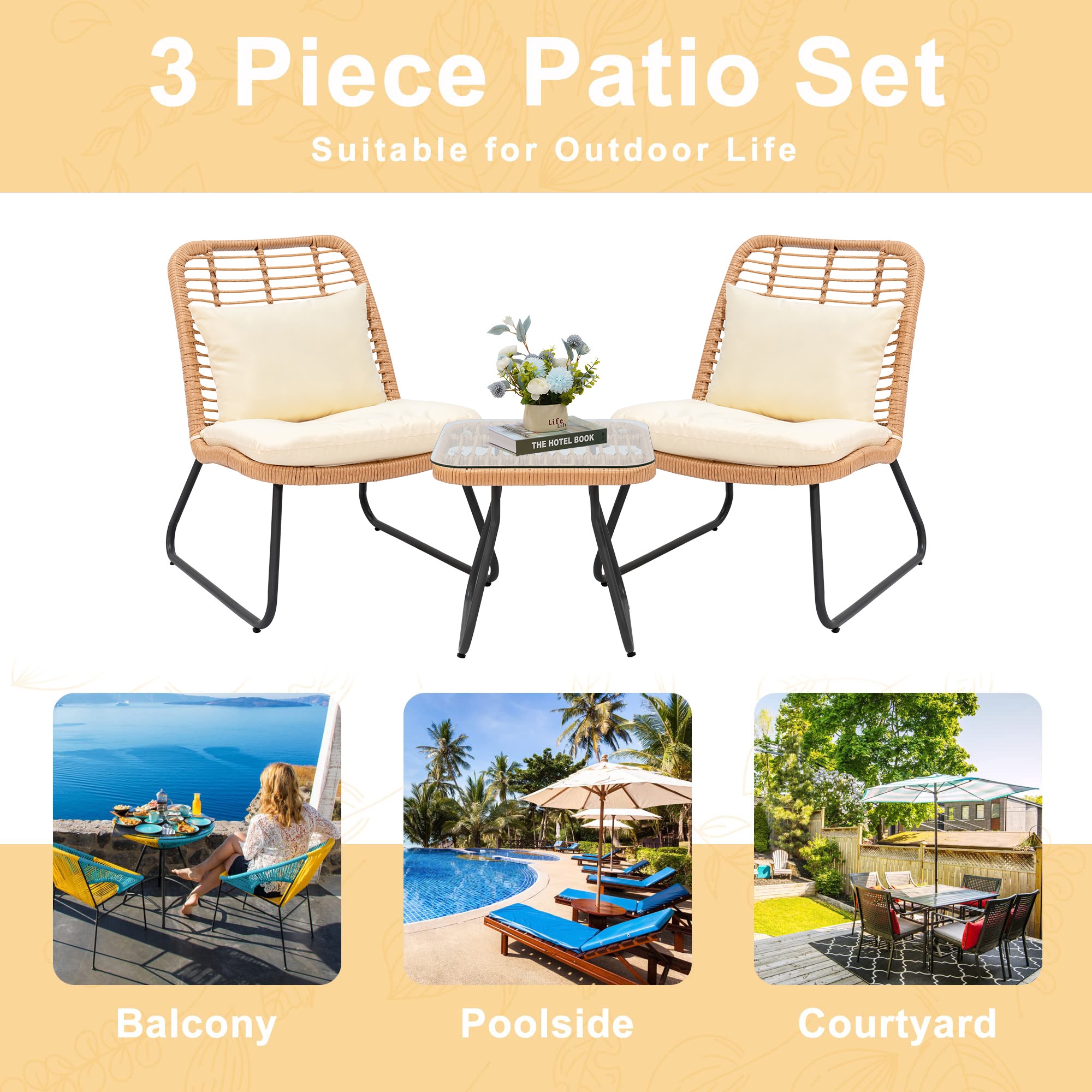 Grearden PYWWNF001-BG Patio-Conversation-Sets - View #8