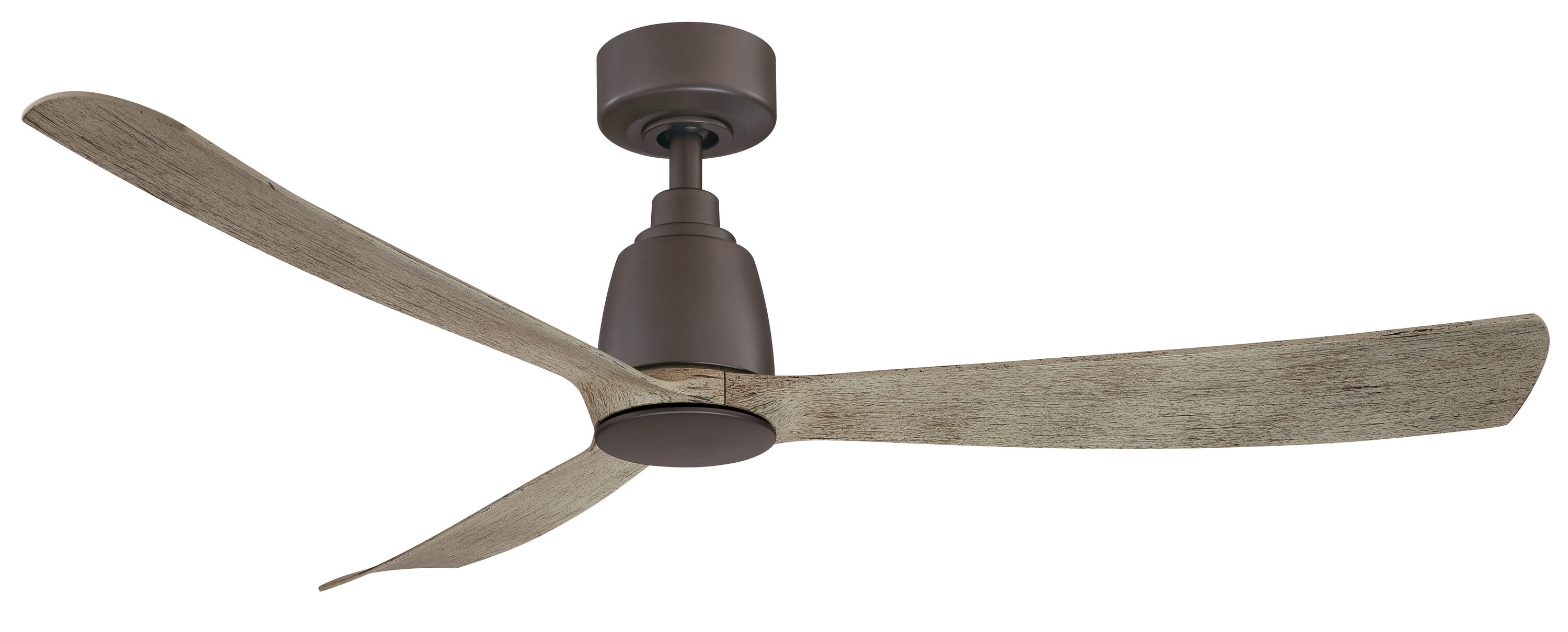 Fanimation Kute 52-in Matte Greige with Weathered Wood Blades Indoor/Outdoor Smart Propeller Ceiling Fan Light Kit Compatible and Remote (3-Blade) FPD8534GR Sansujyuku sansujyuku.com