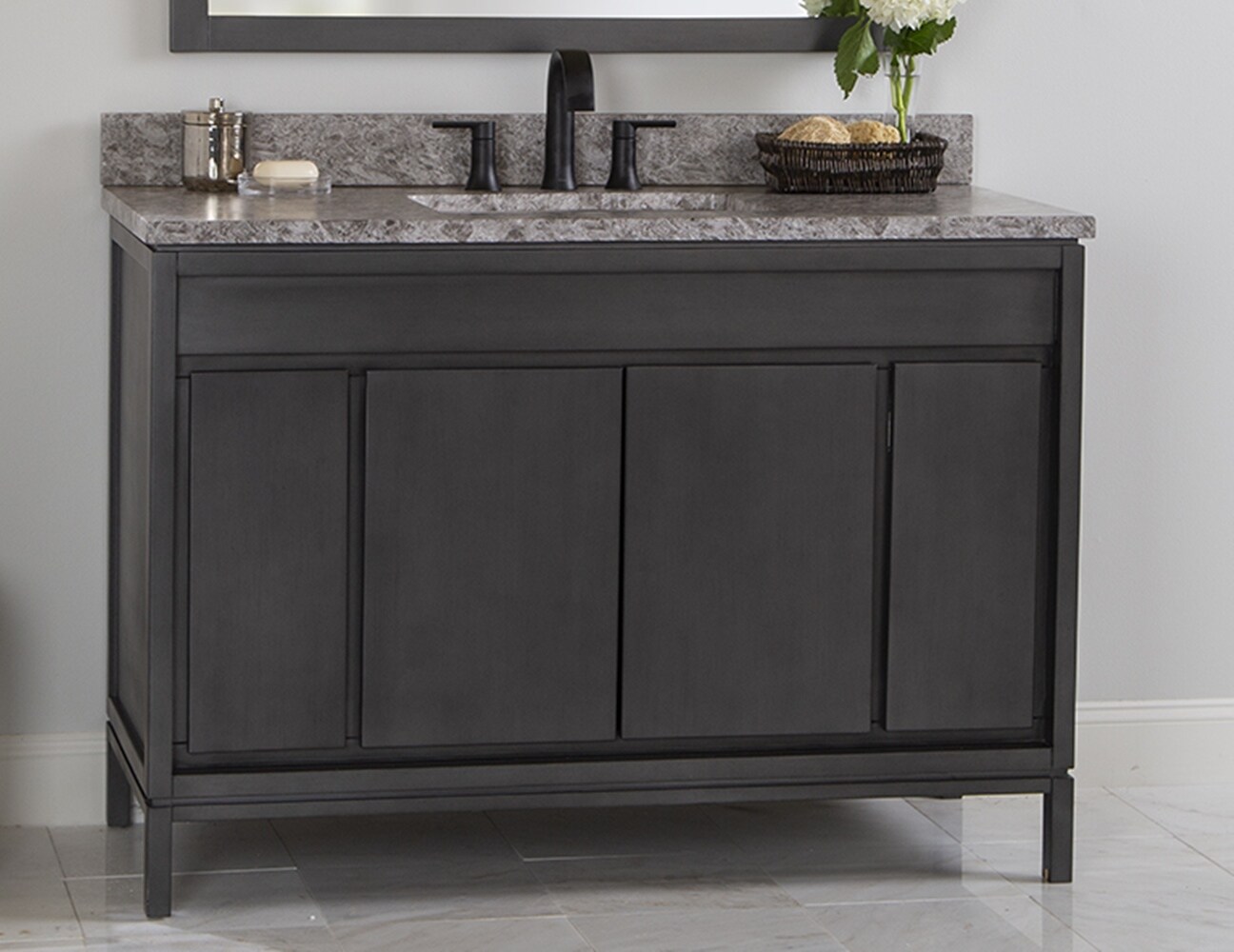 Foundstone™ 48'' Free Standing Single Bathroom Vanity with Acrylic