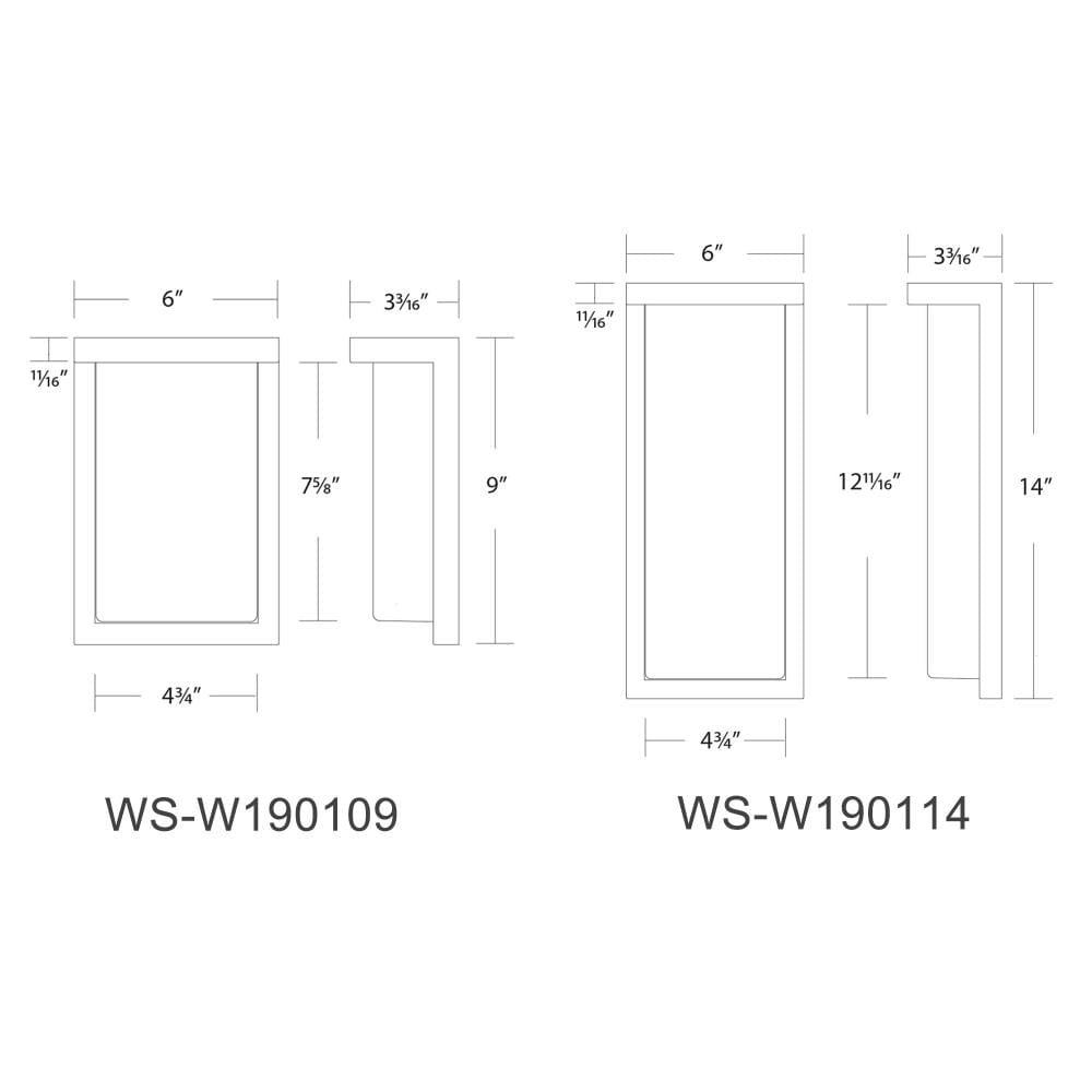 WAC Lighting WS-W190114-30-BK Outdoor-Wall-Lighting - View #5