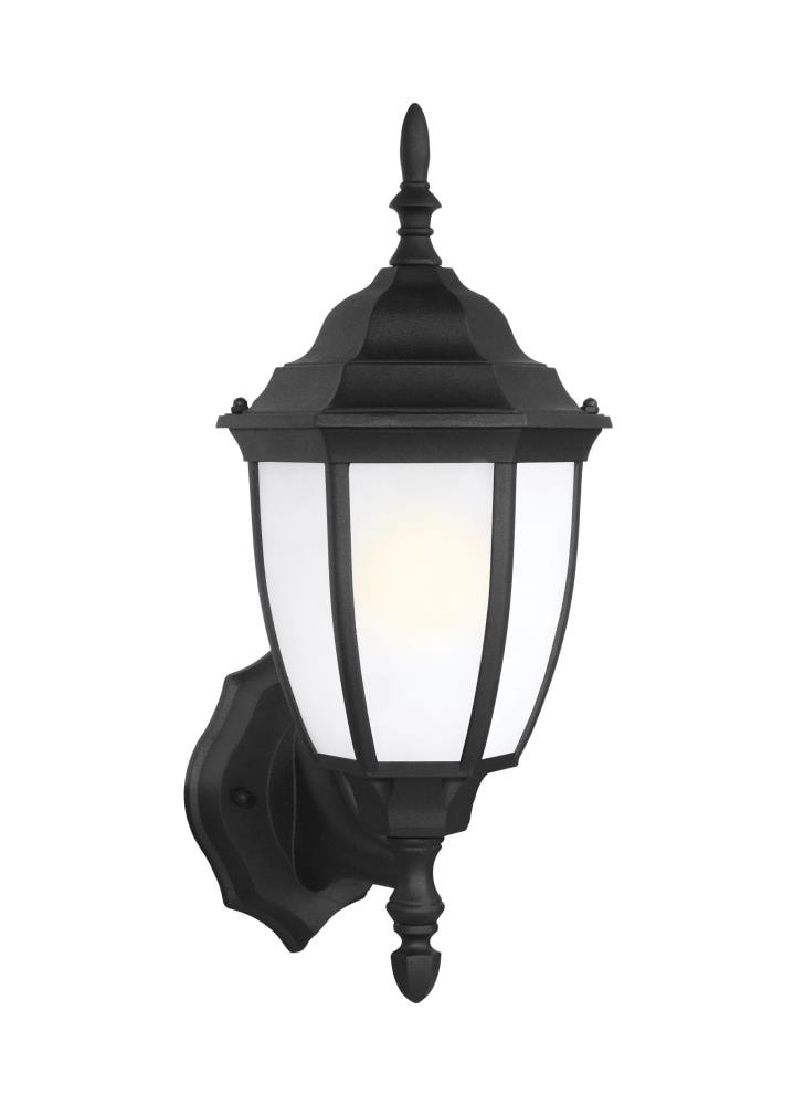 Generation Lighting 89940-12 Bakersville 1 -Light 15.5000-in H Satin Black Hardwired Outdoor Wall Light