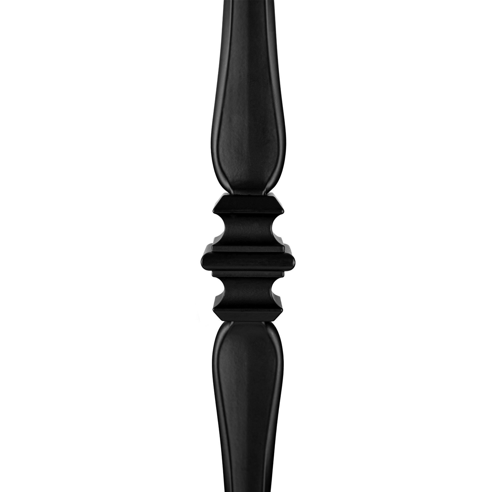 44-inch Black Steel Double Knuckle Stair Baluster Set