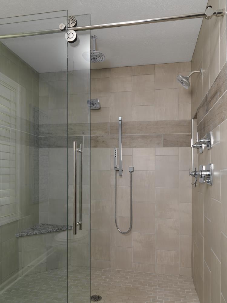 Delta Chrome 6 In Shower Arm And Flange 0 5 In ID In The Bathroom   12228000 