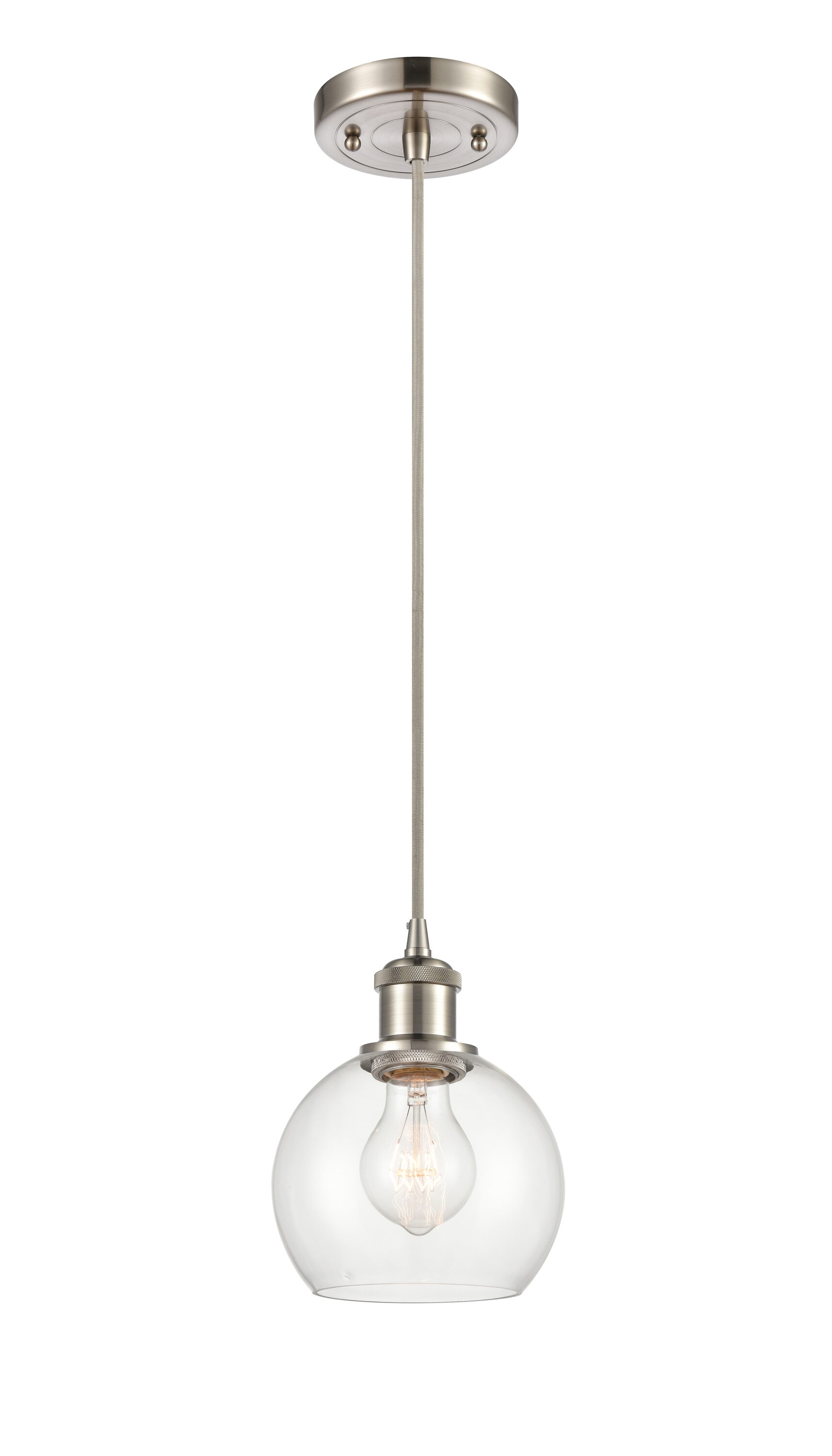 Ballston Sleek Mini Pendant Light in Brushed Satin Nickel