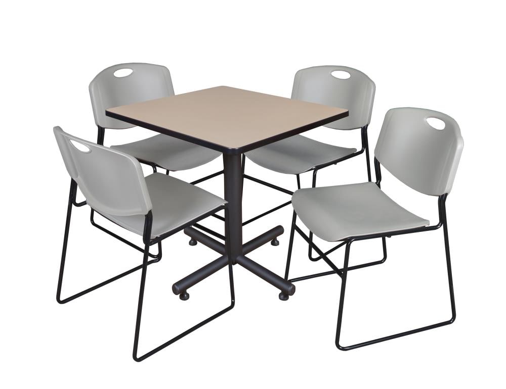 Regency TKB3030BE44GY Breakroom Off-white 4-Person Training Table (30-in W x 29-in H)