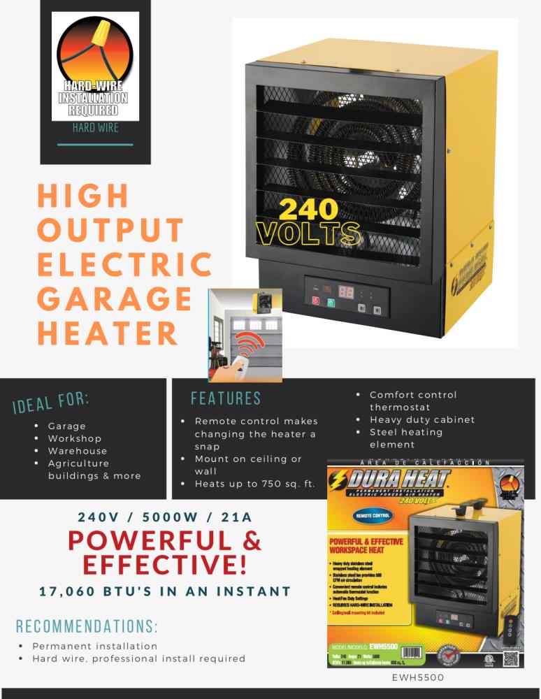 DuraHeat EWH5510 Electric-Garage-Heaters - View #4