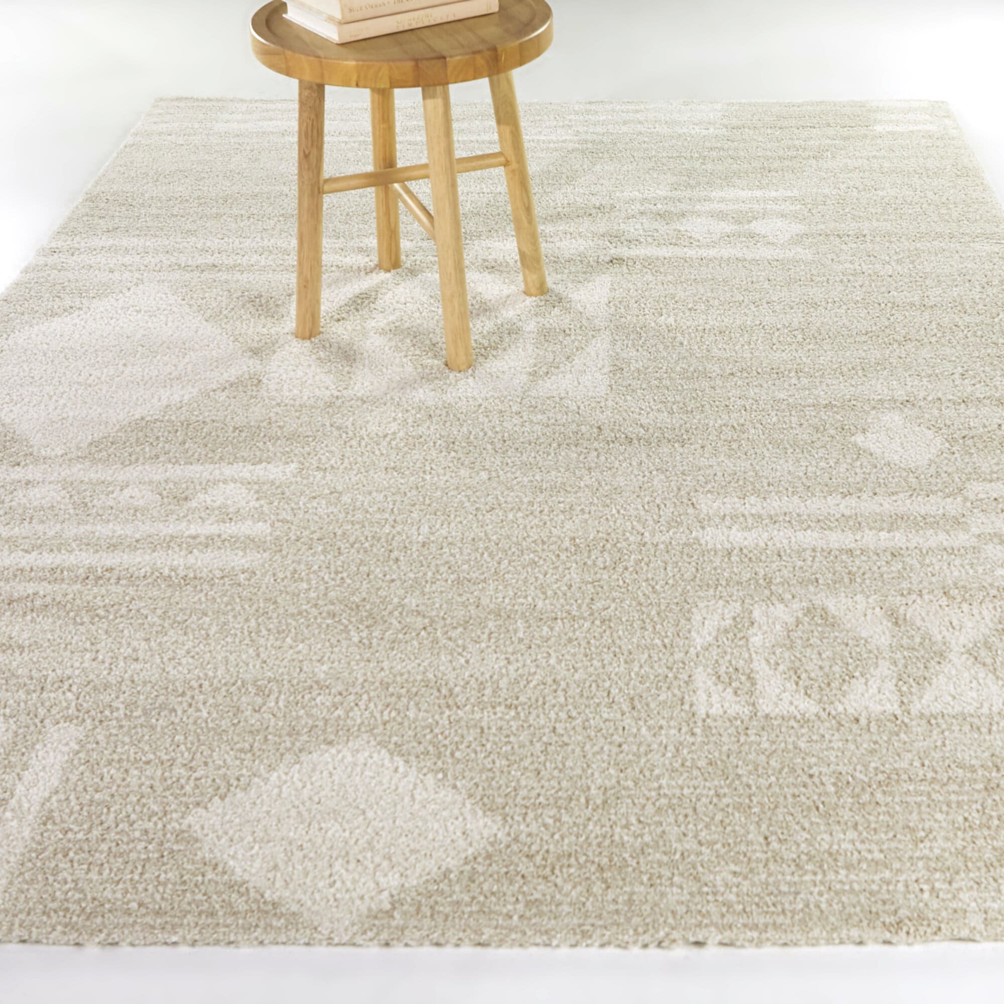 Balta 3108855 5 x 7 (ft) Polypropylene Beige Rectangular Indoor Geometric Global Area rug