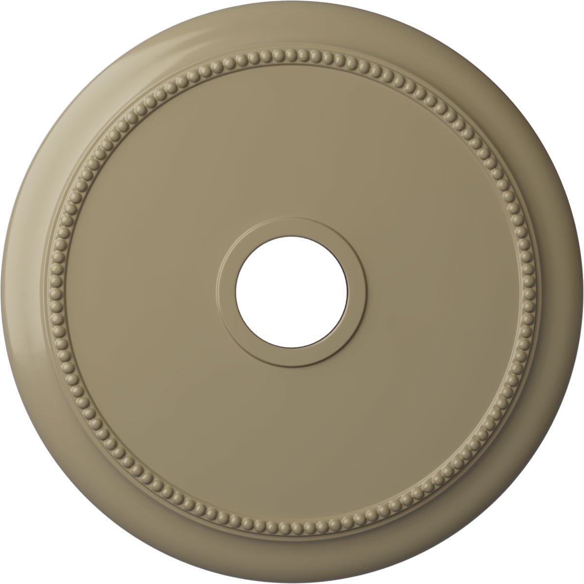 Ekena Millwork CM24CRGDF Crendon 24.125-in W x 24.125-in L Painted Gobi Desert Polyurethane Whole Ceiling Medallion