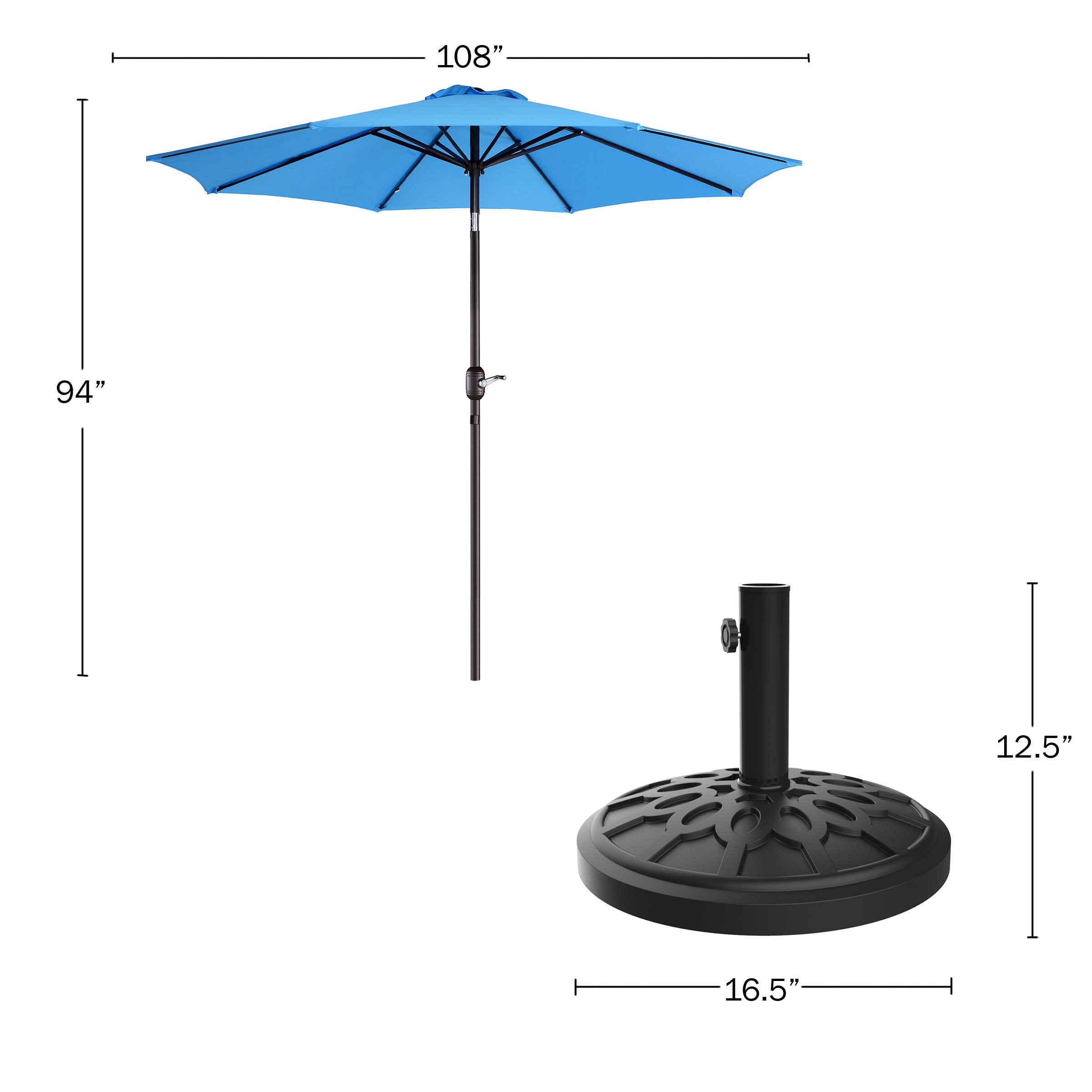 Pure Garden 83-OUT5443B Umbrellas-2 - View #3