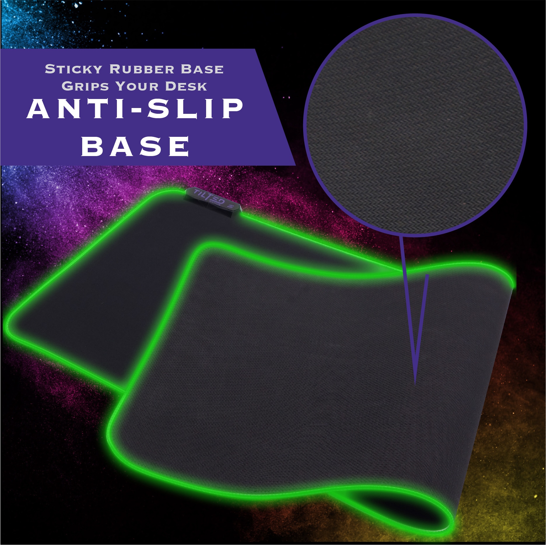 RGB Gaming Mouse Pad Large - LED Extended Mousepad Desk Mat – Tilted Nation