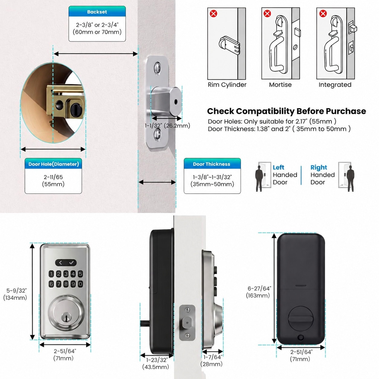 Phyfalip LPF0818P260 Electronic-Door-Locks - View #5