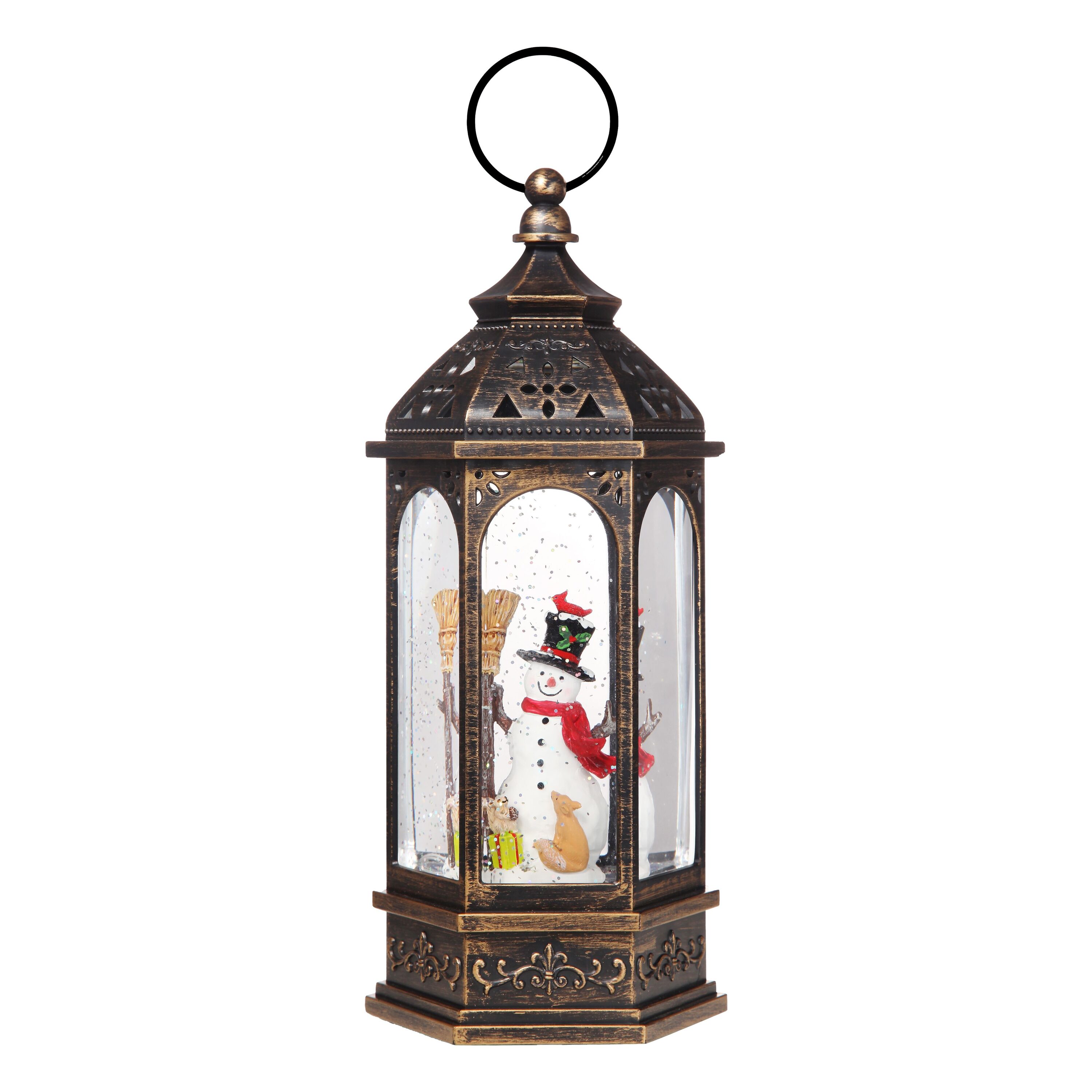 Haute Decor DCSG0005 11-Inches Lighted Tabletop Decoration Snowman Battery-operated Christmas Decor