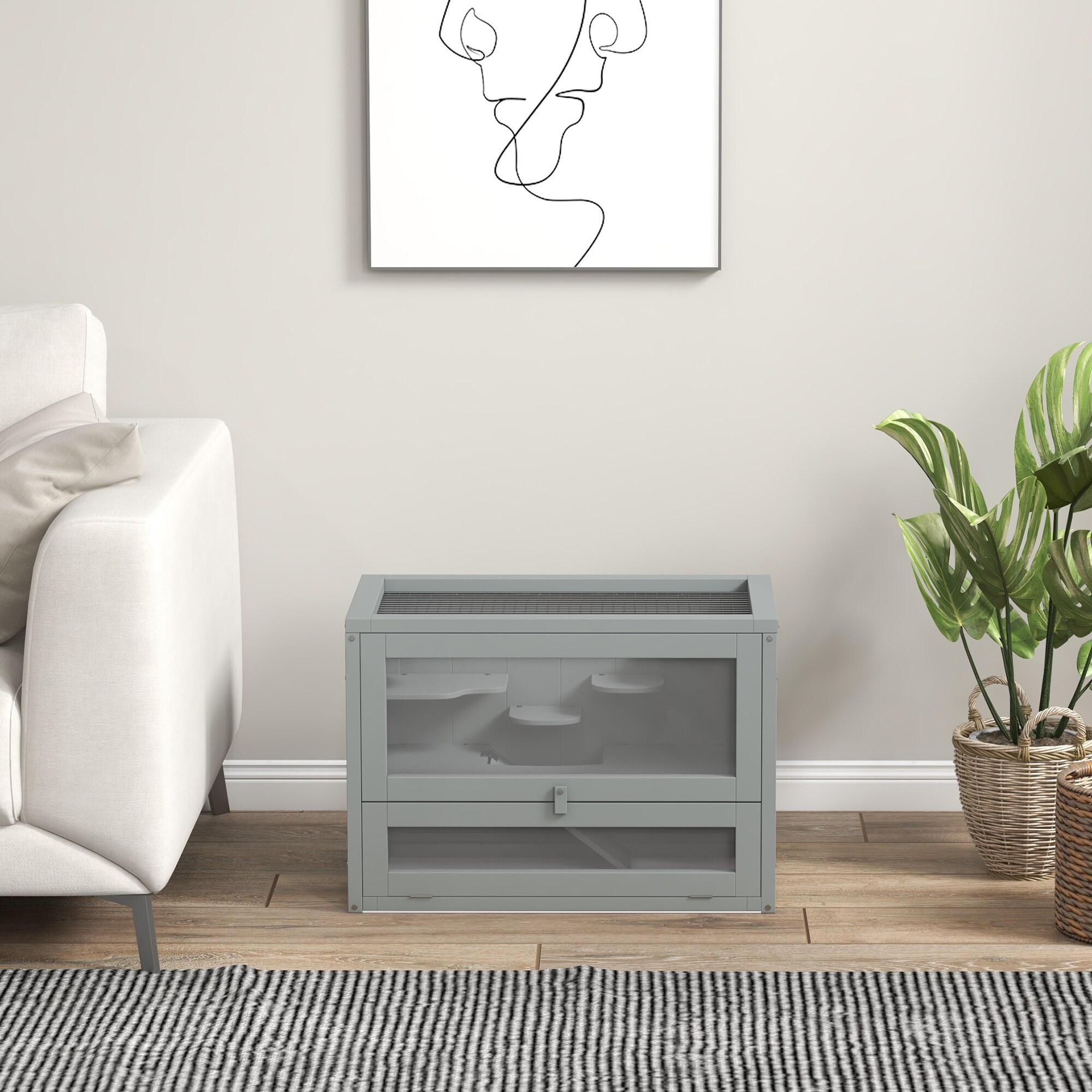 PawHut D51-024V00GY Dog-Houses - View #5