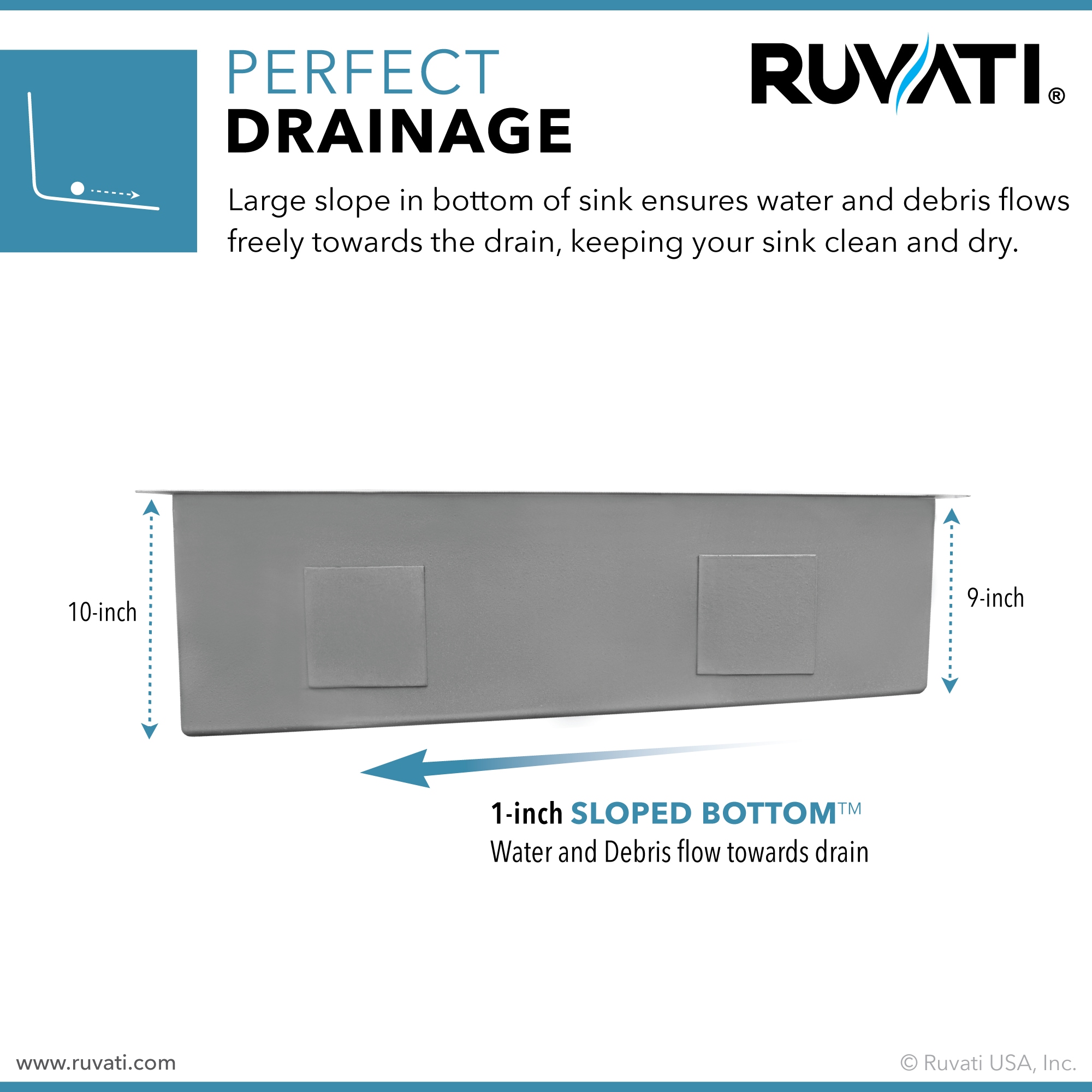 Ruvati RVH7490 Kitchen-Sinks - View #5