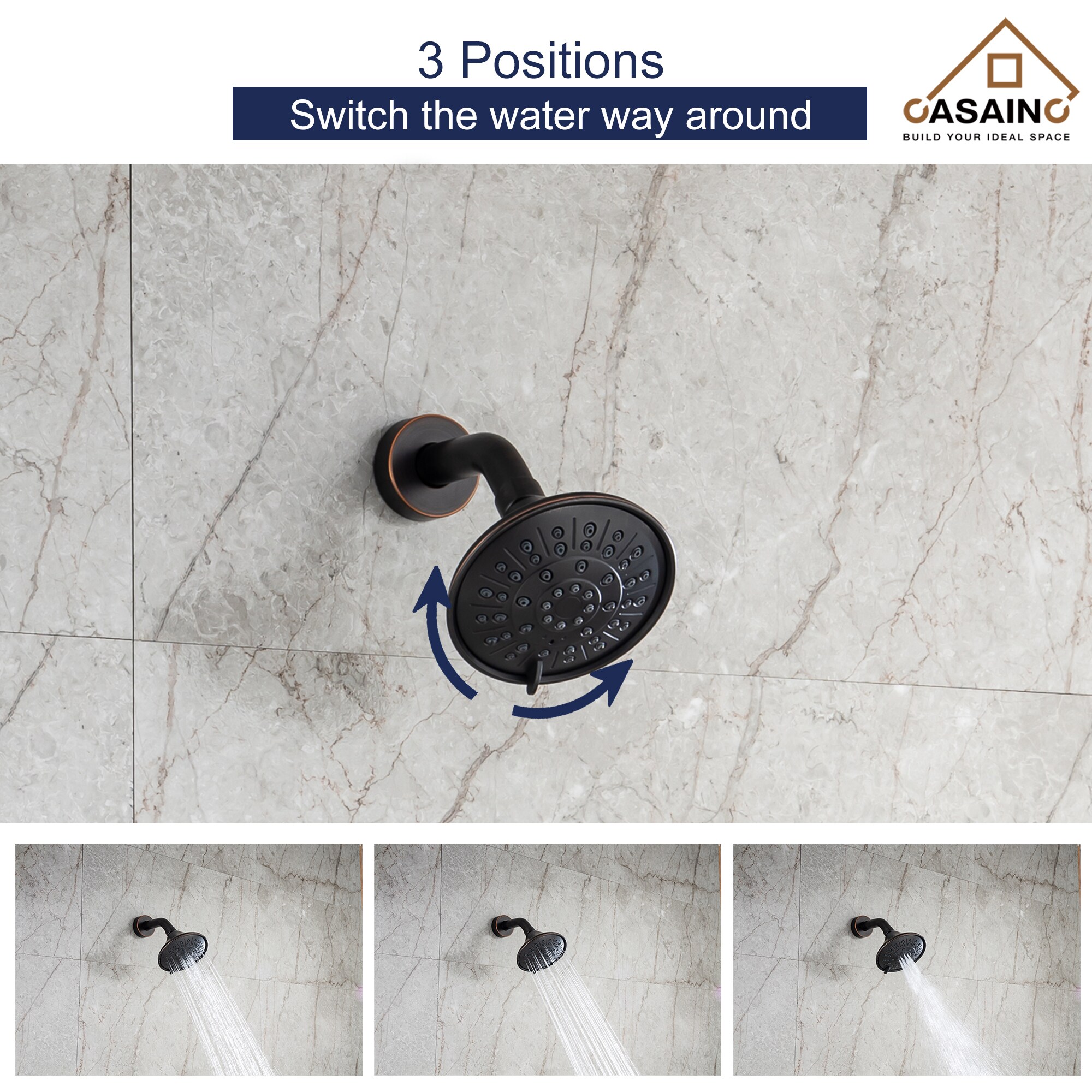 CASAINC HM-B202-SQ-ORB Tub-Shower-Faucets - View #6