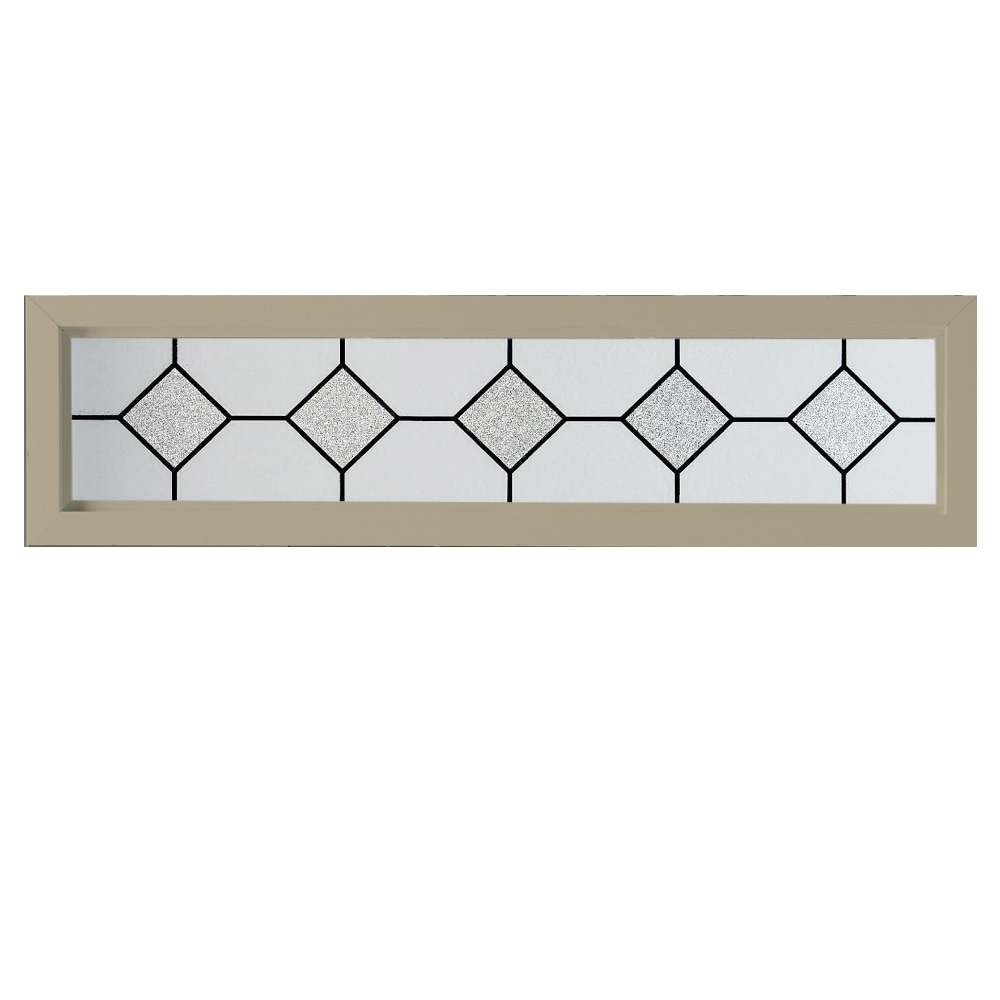 Hy-Lite DF4711MISSV1500TN Mission Decorative Glass 47-1/2-in x 11-1/2-in Tan Rectangle Accent Window