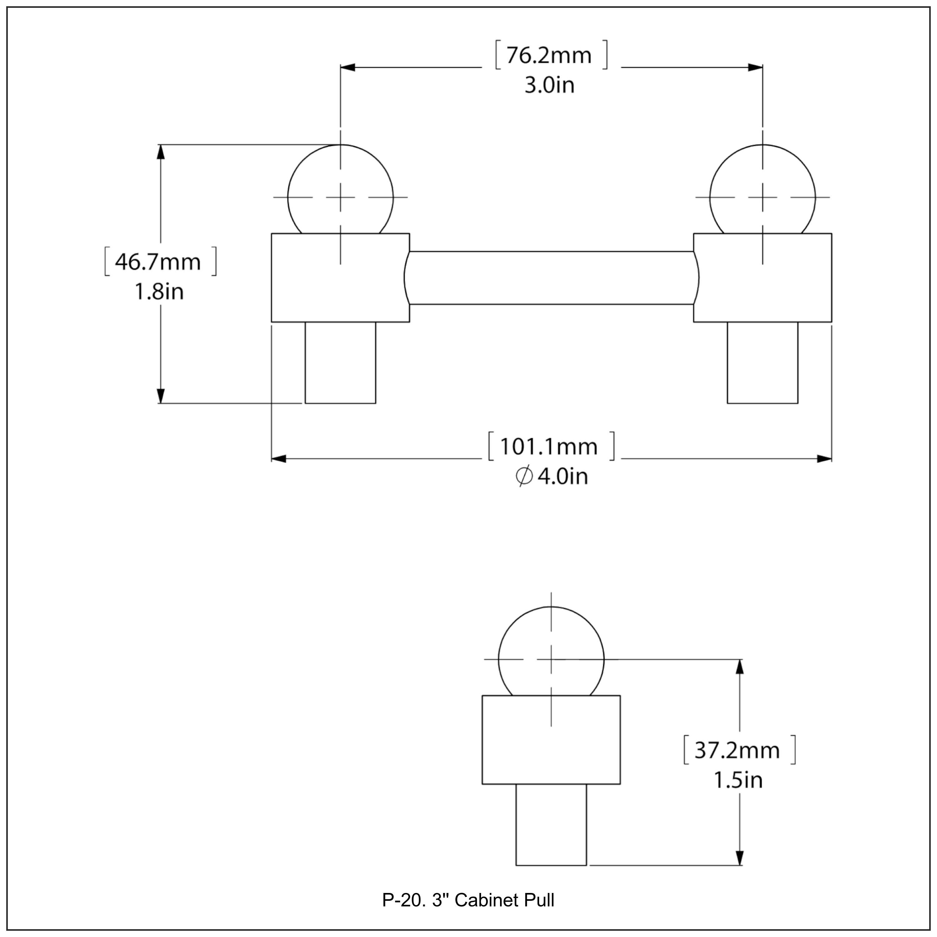 Allied Brass P-20-BKM Cabinet-Pulls - View #11