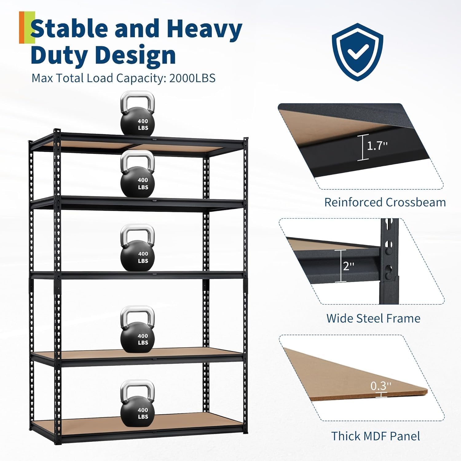 Aoile CWGBL9T0QPV09IH Free-Standing-Shelving - View #4