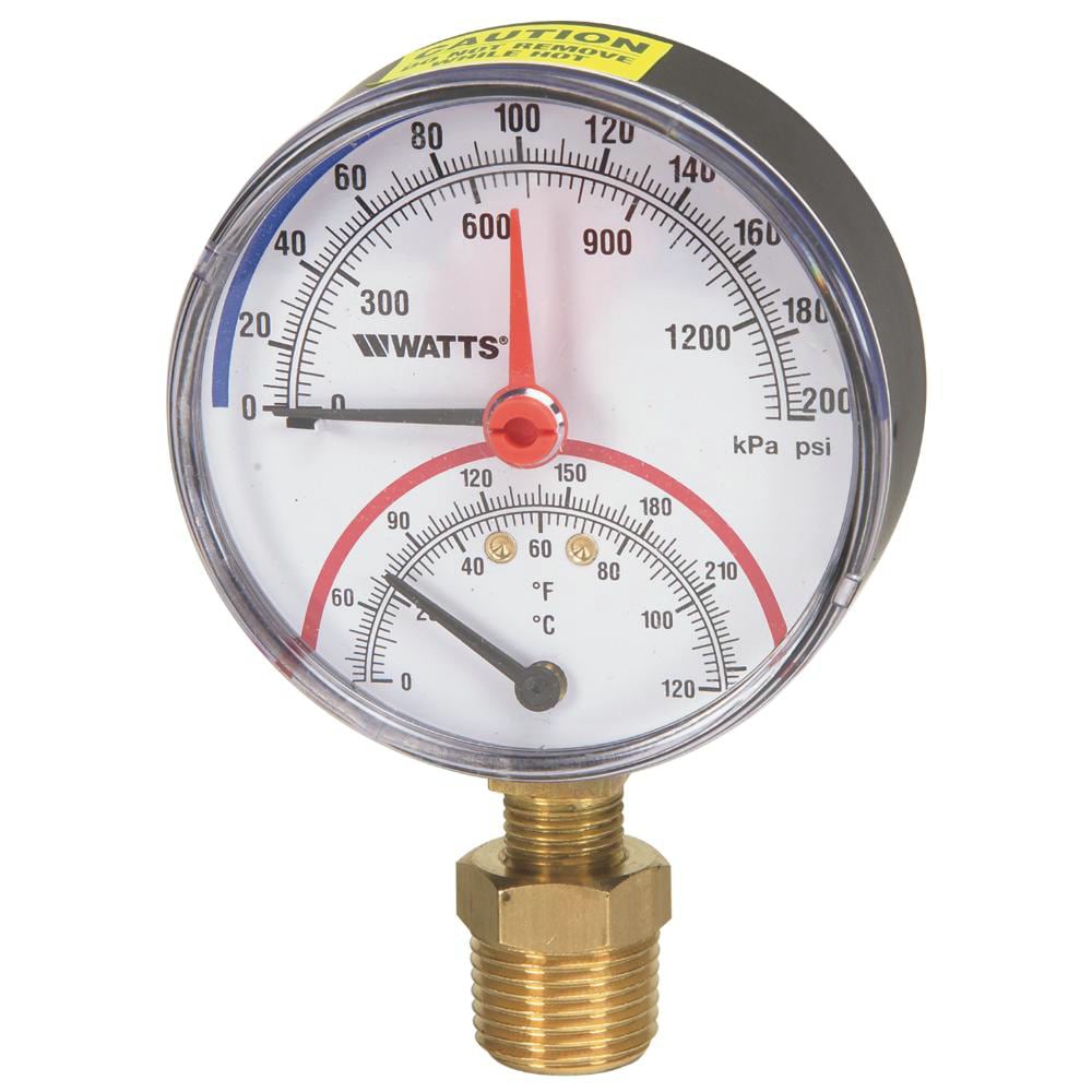 Watts DPTG Temperature and Pressure-Gauge in the Hydronic Baseboard Heater  Accessories department at