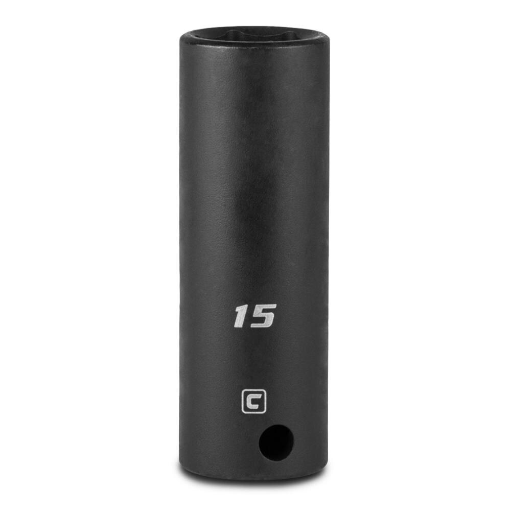 Capri Tools CP53215 Metric 3/8-in Drive 15mm 6-point Impact Socket Individual