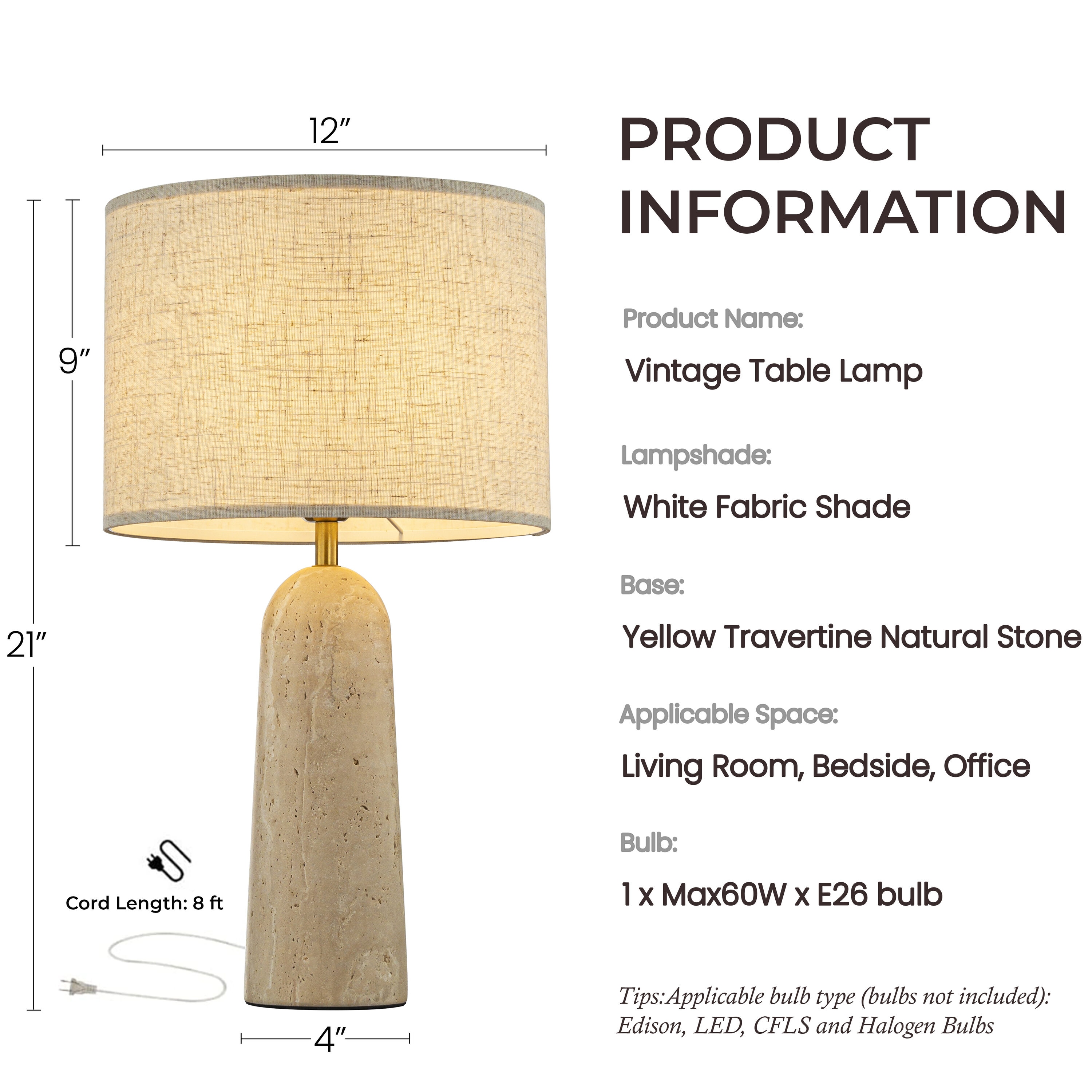 AloaDecor Lighting L7354T3012A Table-Lamps - View #3