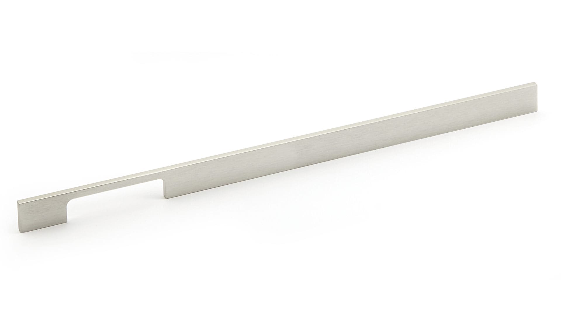 Richelieu BP720416195 Aversa 16-3/8-in , 416mm Center to Center Brushed Nickel Rectangular Handle