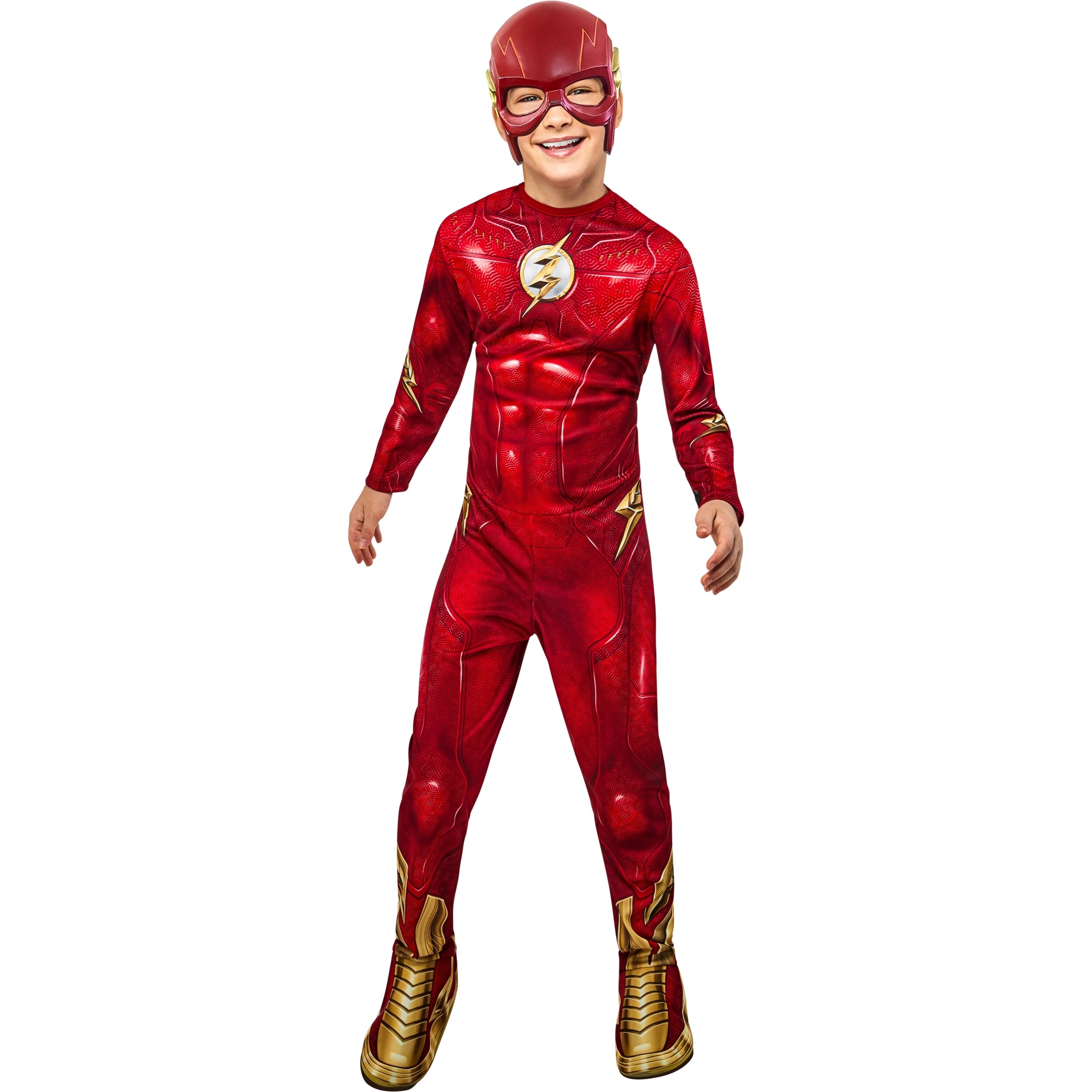 Rubie's Costumes Medium The Flash Polyester Kids Costume Set - Jumpsuit ...