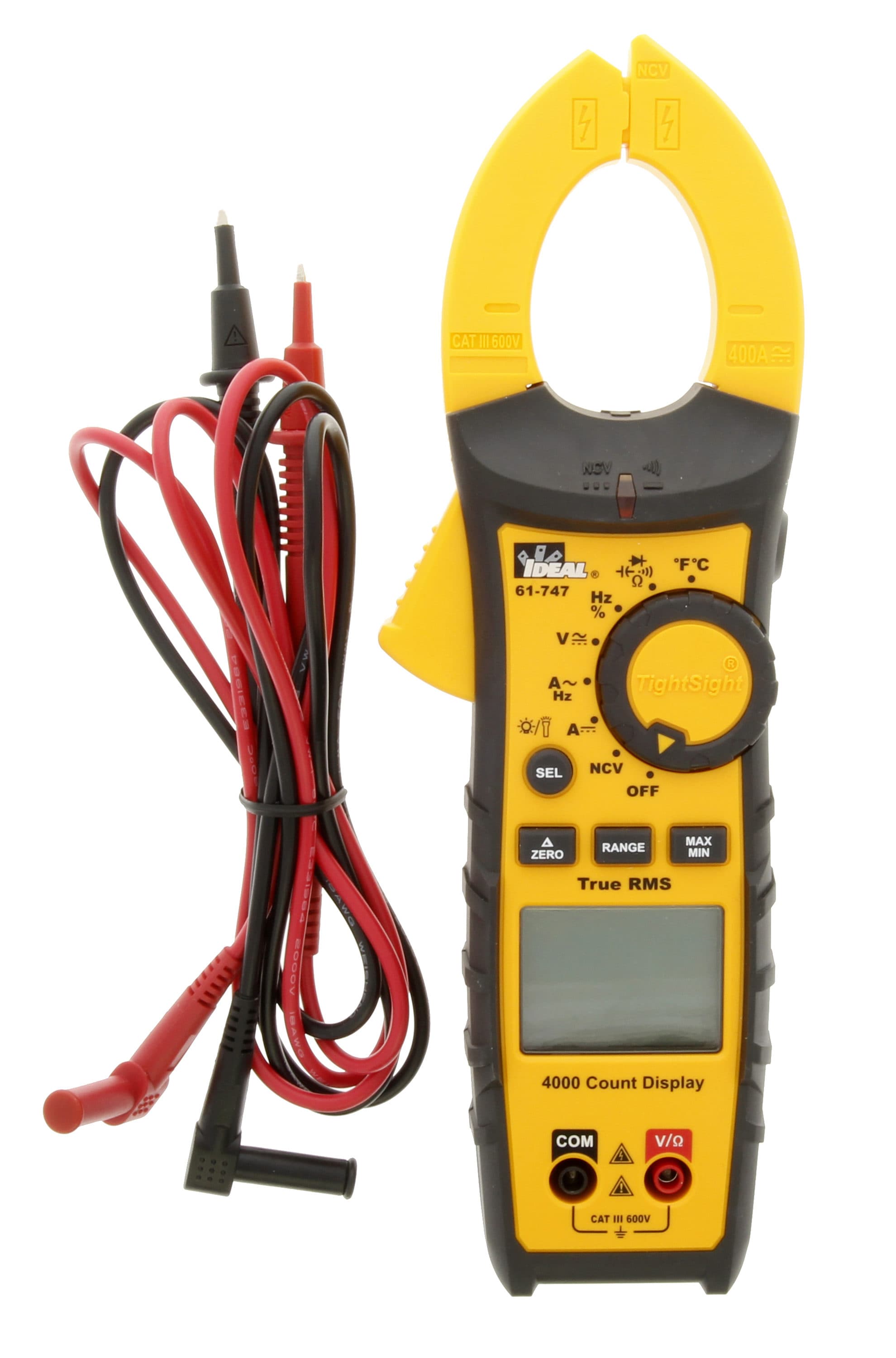IDEAL INDUSTRIES INC. 61-775 1000 Amp TightSight Clamp Meter AC DC with TRM - 8