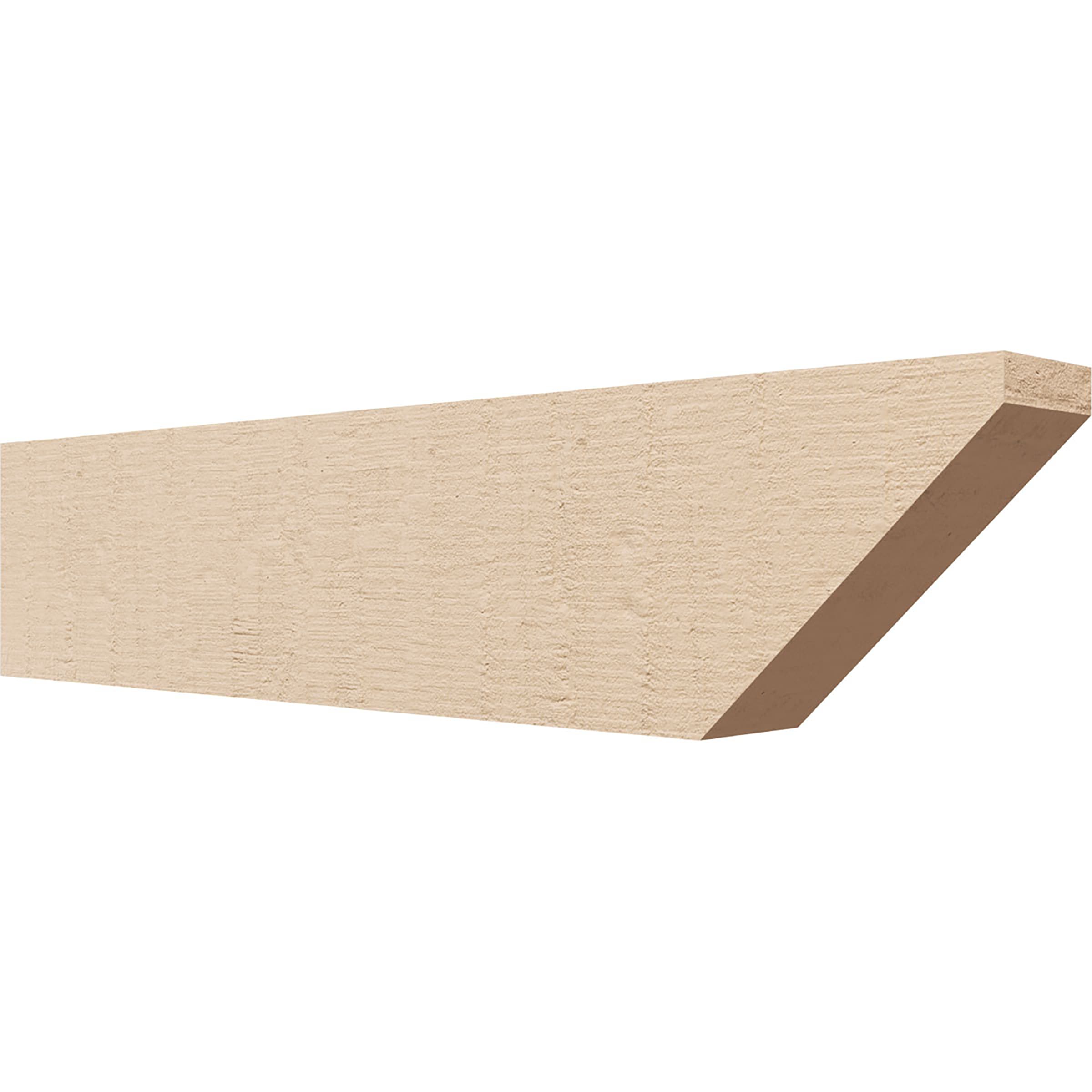 Ekena Millwork RFTU04X08X36CONRCPR Concord Woodgrain 4-in X 8-in X 36-in Brown Urethane Standard bracket