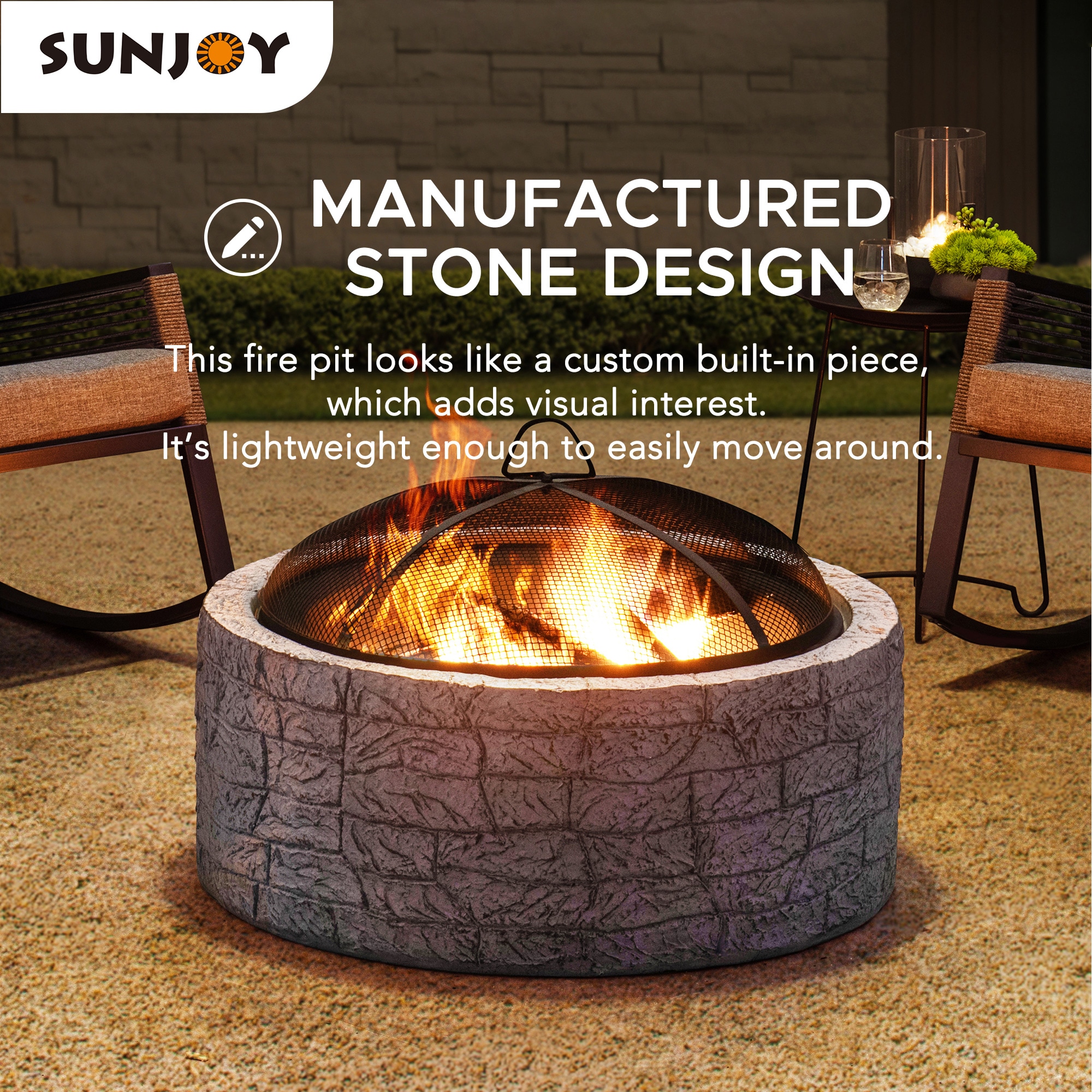 Sunjoy A301016302 Outdoor-Woodburning-Firepits - View #6