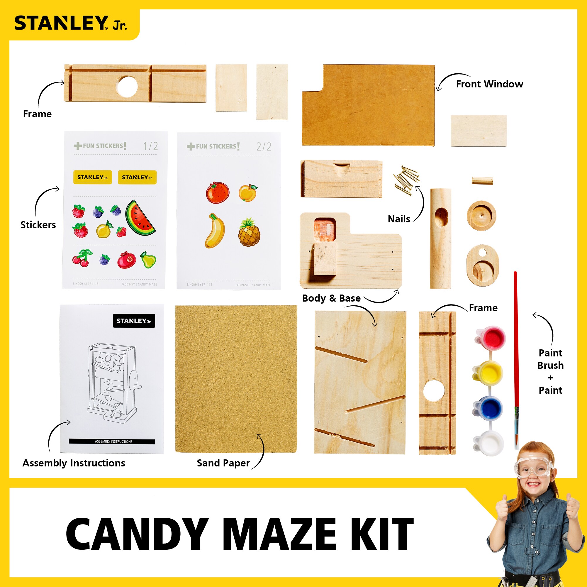 Stanley Jr. OLJK009-SY Kids-Woodworking-Project-Kits - View #3