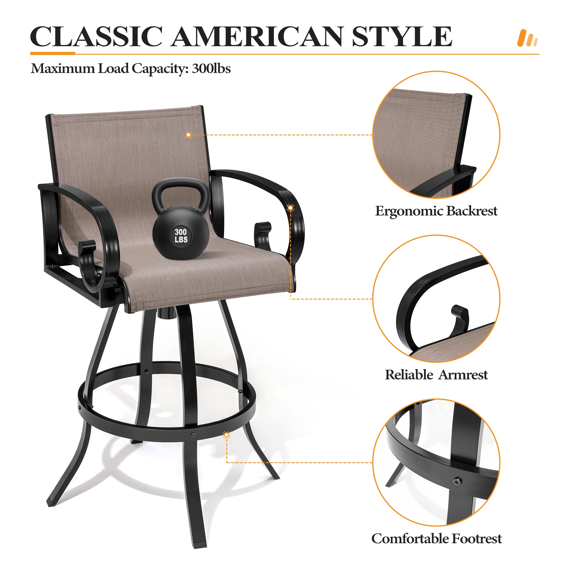 Crestlive Products CL-ST013ASH-2 Patio-Chairs - View #3