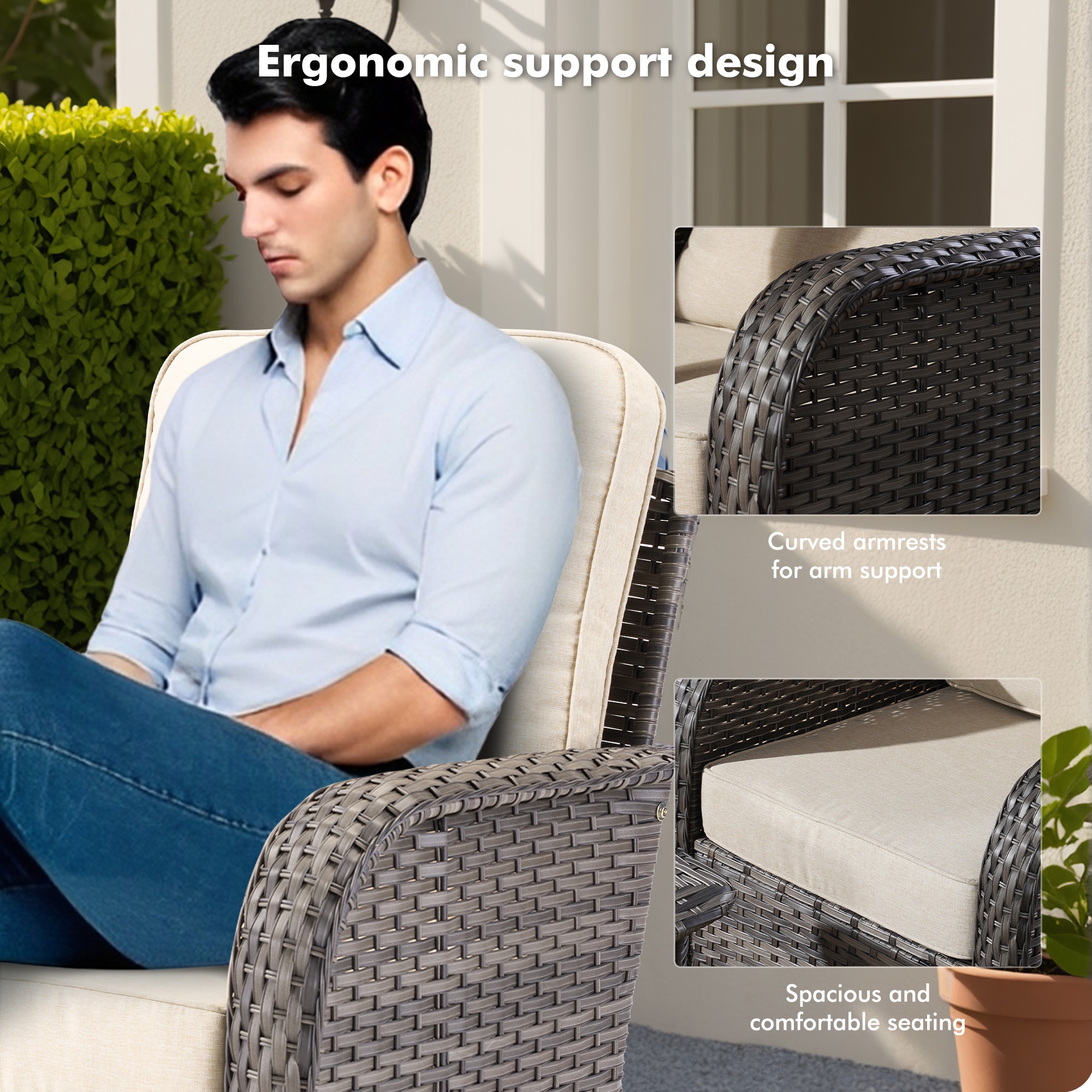 Pouuin SCNG603 Patio-Chairs - View #6