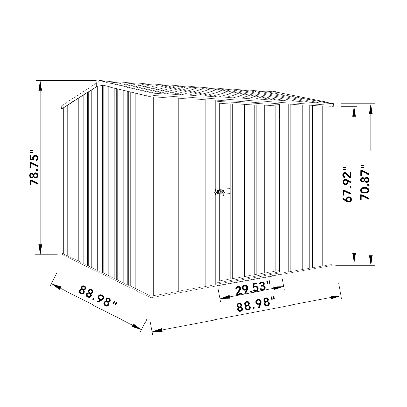 ABSCO AB1009 Metal-Storage-Buildings-Sheds - View #5