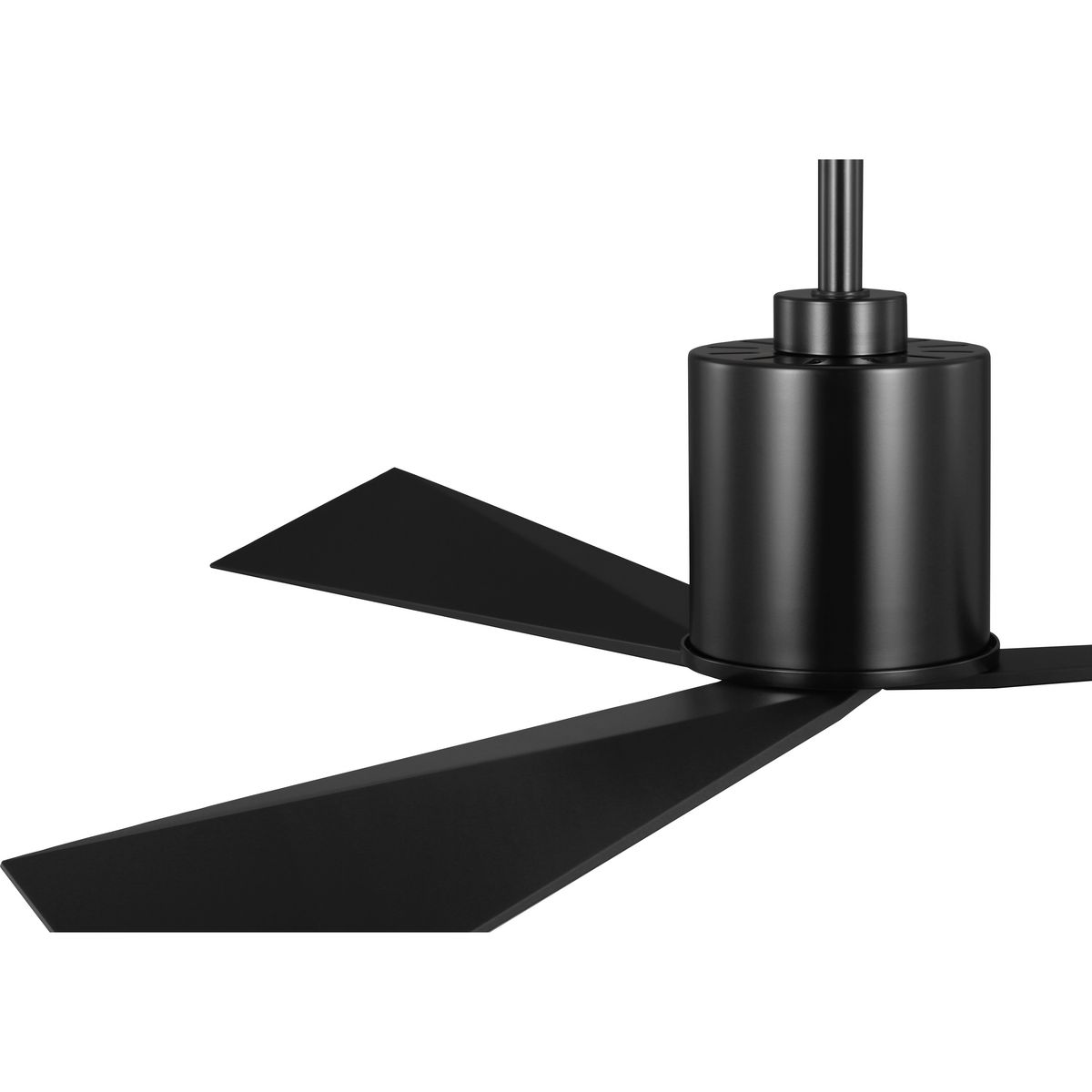 Paso 60'' Matte Black Industrial Ceiling Fan with Remote