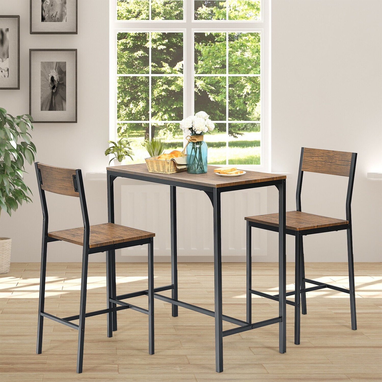 WELLFOR UTJ10243BK Patio-Dining-Sets - View #6