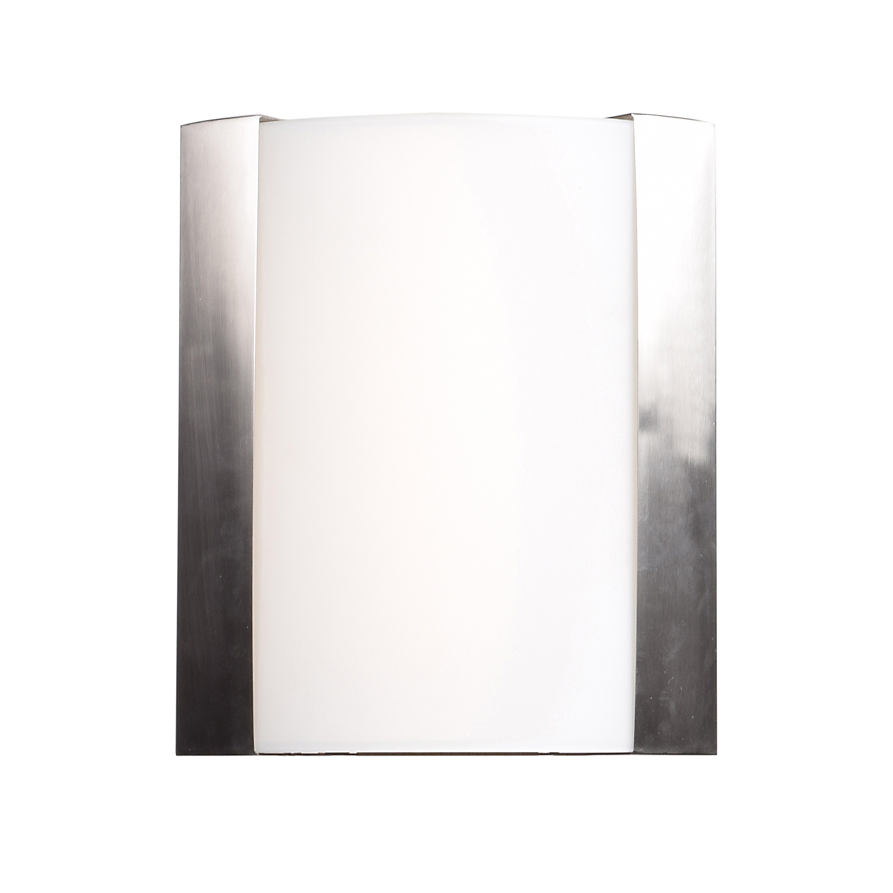 Access Lighting 62484LEDD-BS/OPL West End 10-in W 1 -Light Brushed Steel Integrated LED Wall Sconce
