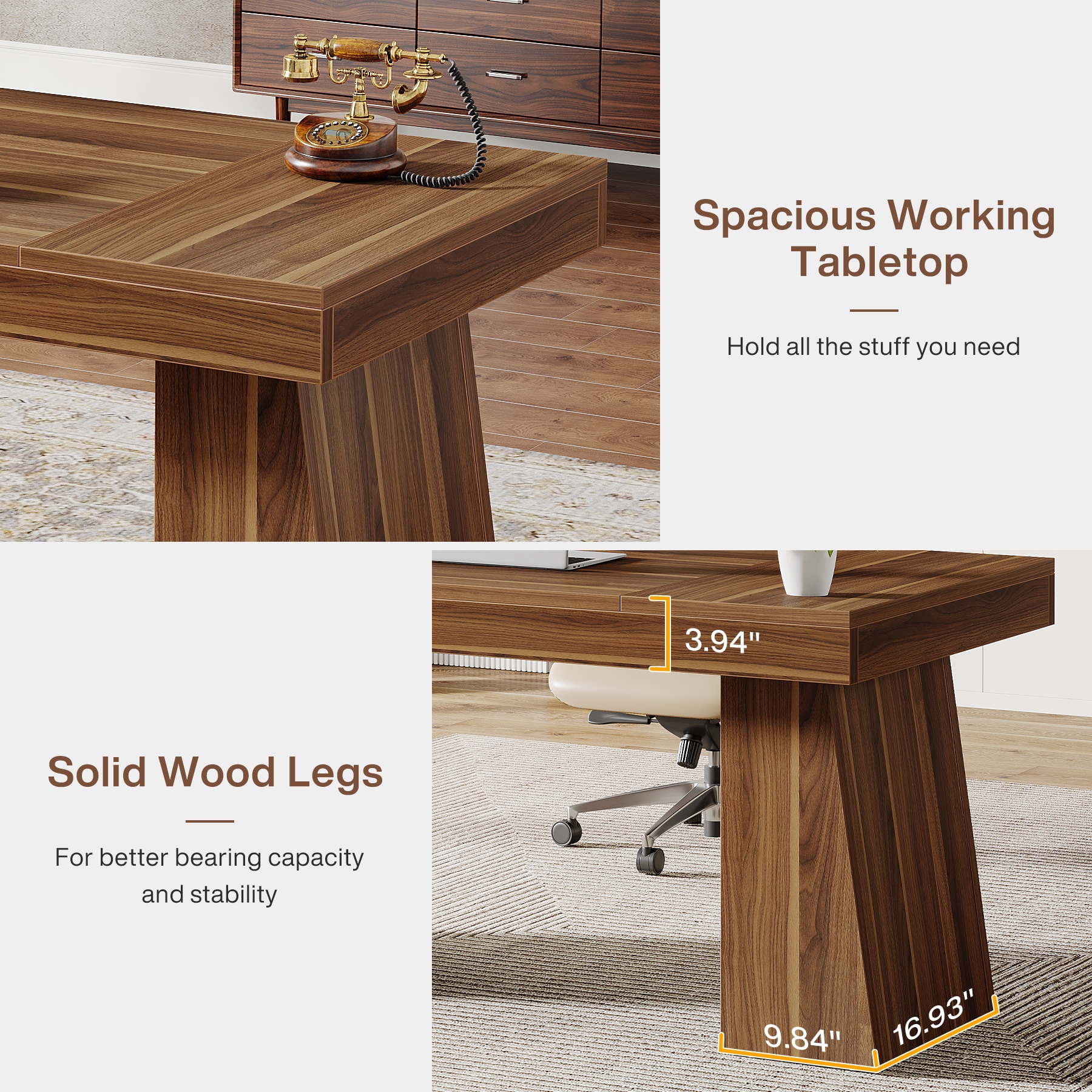 Tribesigns LWFD-JW0821 Office-Tables - View #5
