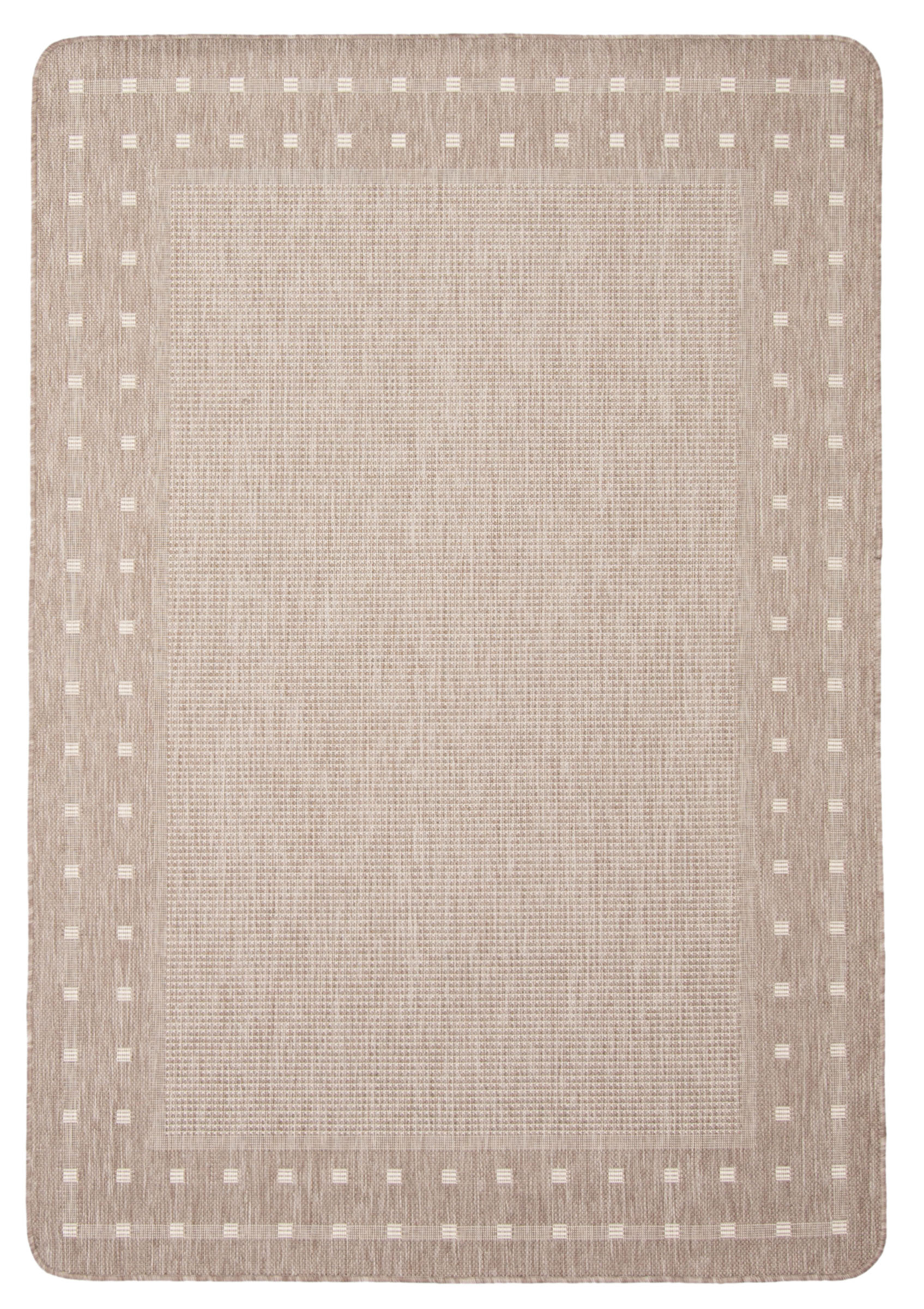 ECARPETGALLERY 353475 4 x 6 (ft) Polypropylene Tan Rectangular Indoor Solid Area rug