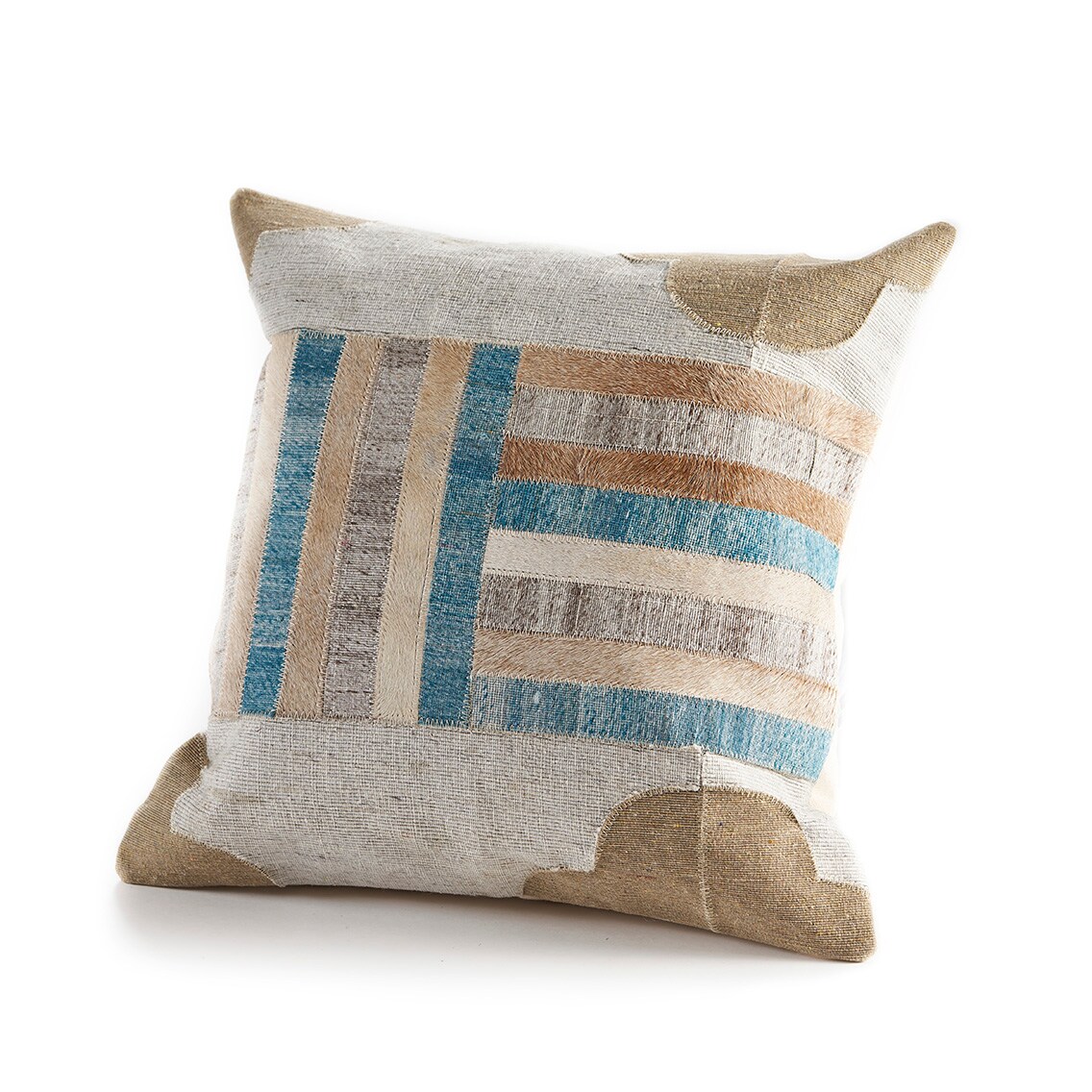 LR Home 0527A9984934J8 Wayne 20-in x 20-in Turquoise/Multi Square Indoor Decorative Pillow