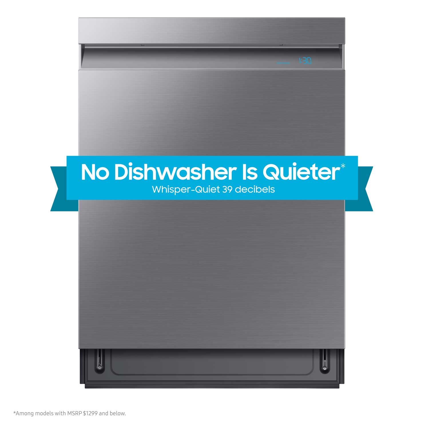 Samsung - Smart Bespoke Linear Wash 39dba Dishwasher - Navy Steel