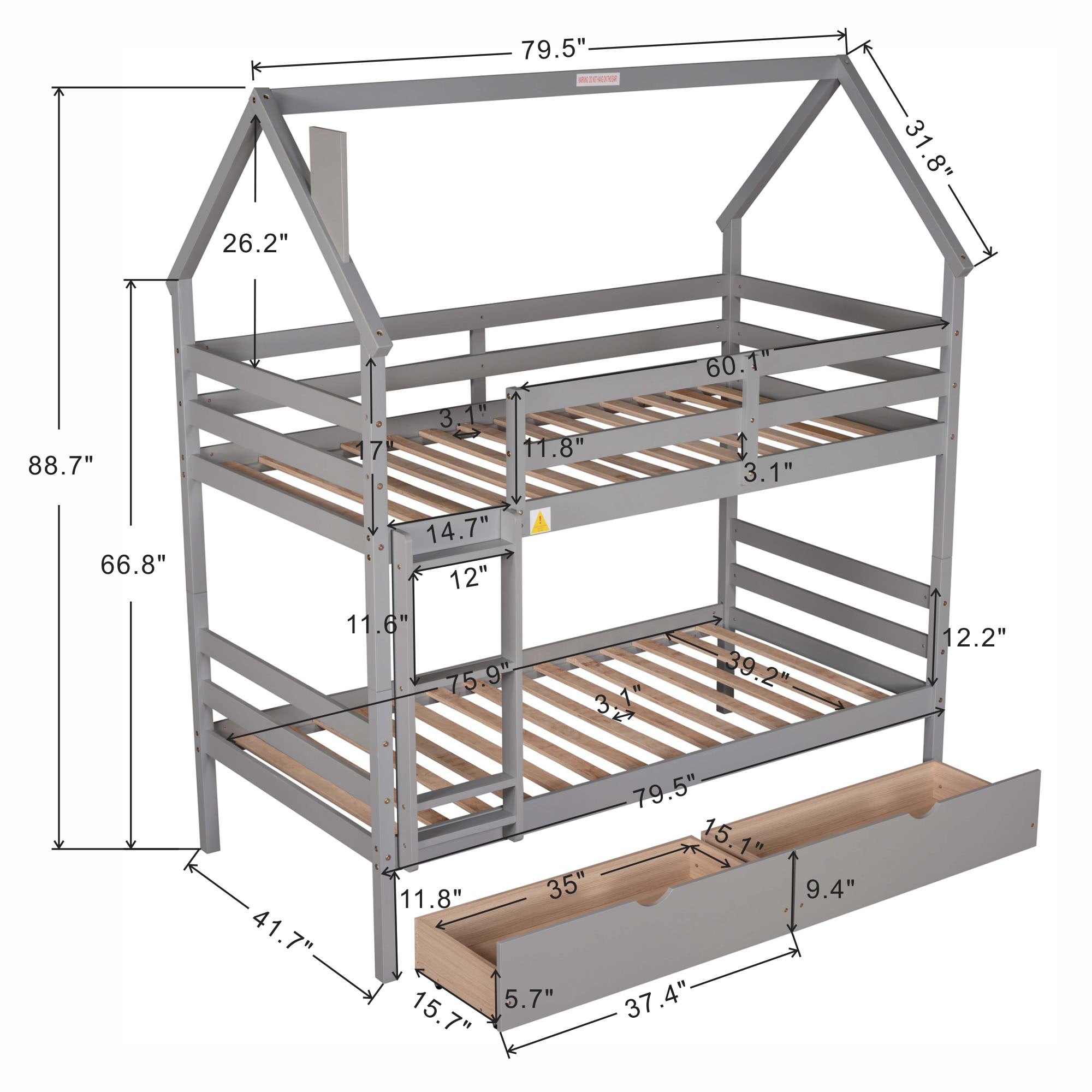 Sumyeg WM-SM000205AAB Bunk-Beds - View #7