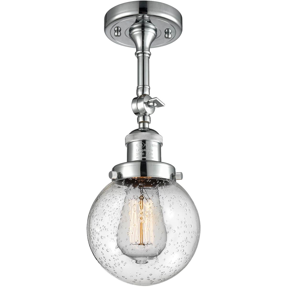 Innovations Lighting 1354779 201F-PC-G204-6 Franklin Restoration Beacon Semi-Flush Mount