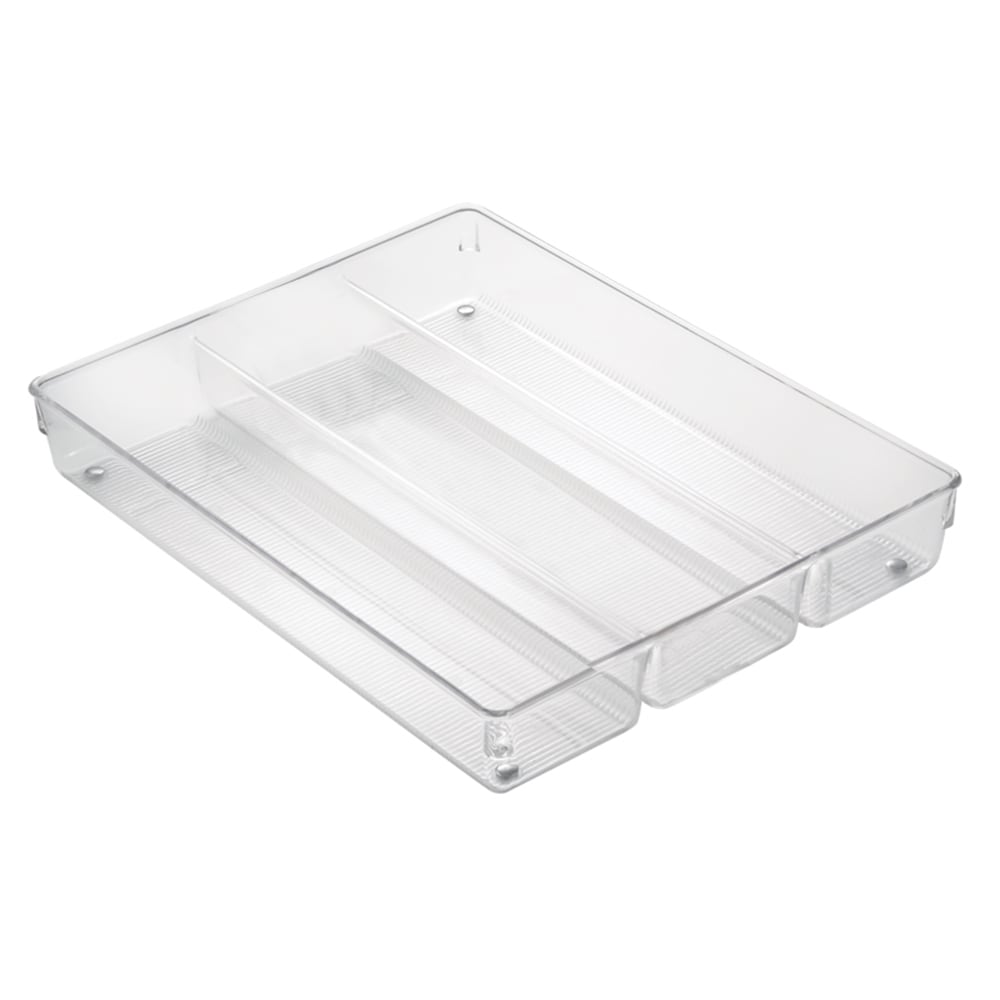 interDesign 13.8-in x 10.6-in Clear Plastic Drawer Organizer in the Drawer  Organizers department at