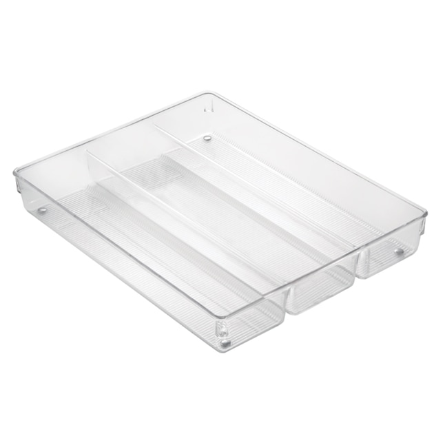 interDesign 13.8-in x 10.6-in Clear Plastic Drawer Organizer in