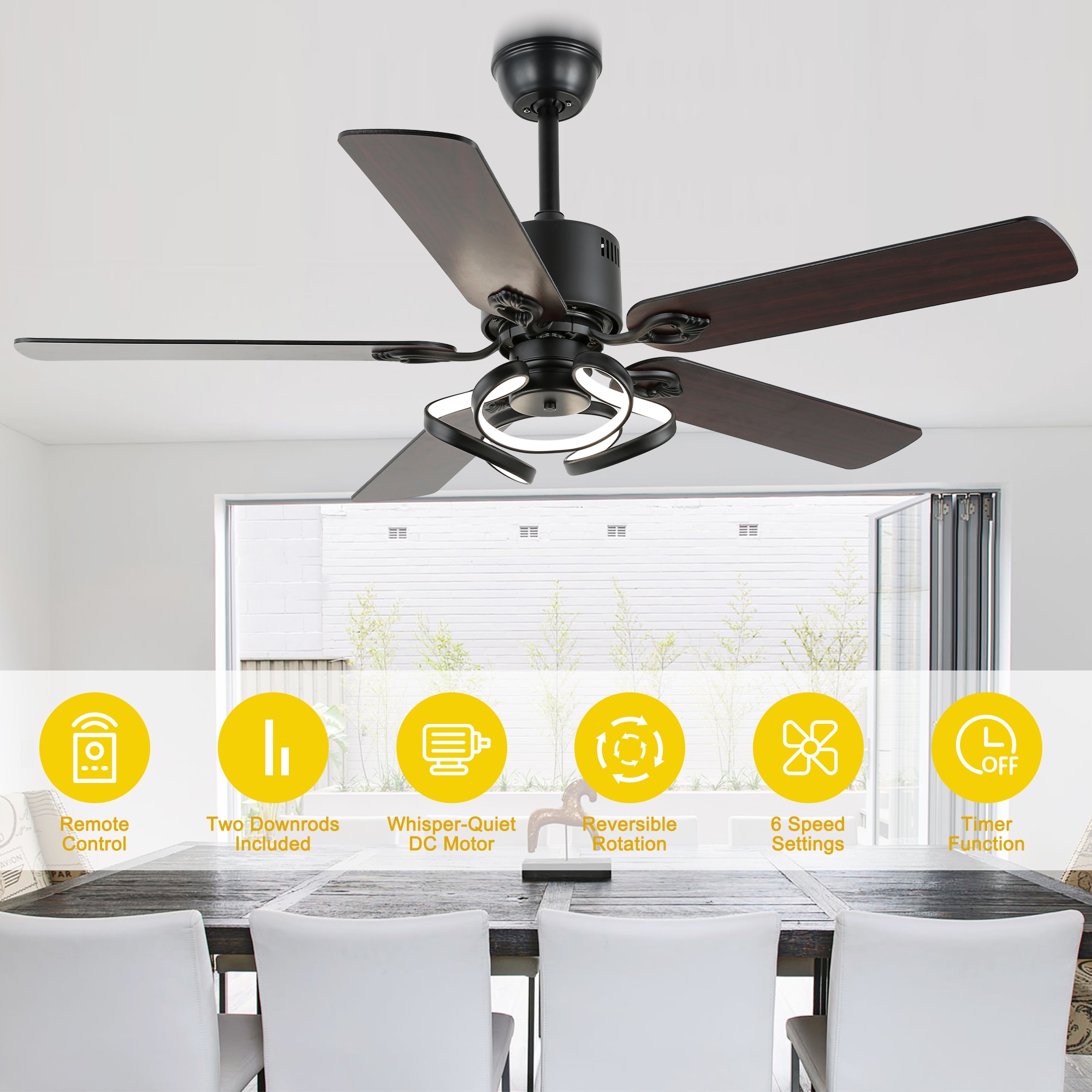Oaks Decor DC5217OKEL-B Ceiling-Fans - View #11