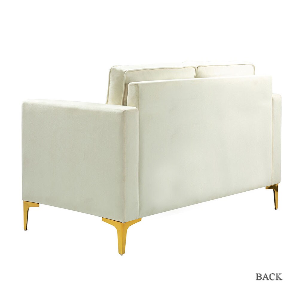 14 Karat Home SFMSY0083-IVORY Sofas-Loveseats - View #3